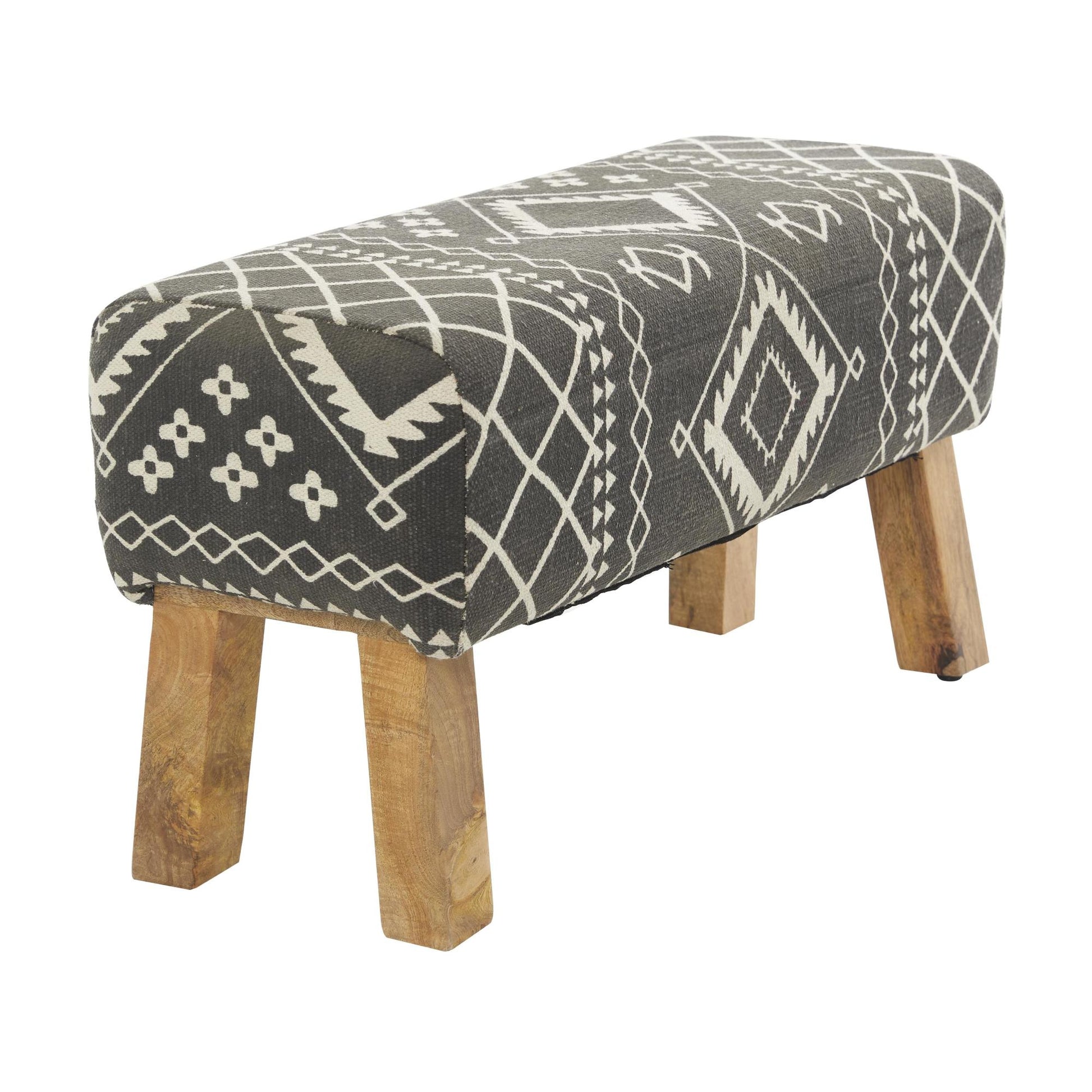 Upholstered Home Bench with Wood Legs