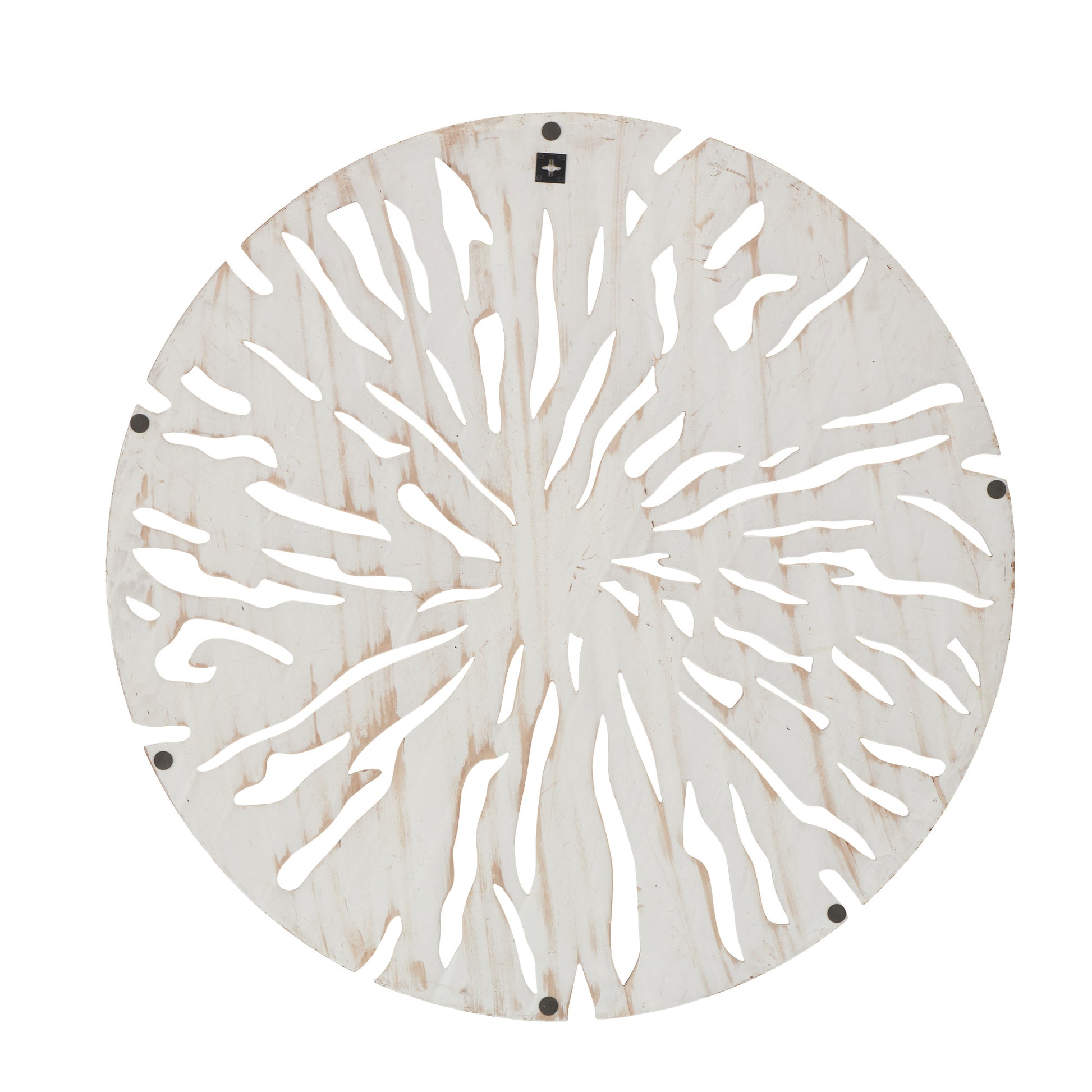 Starburst Beige Wooden Handmade Intricately Carved Home Wall Decor