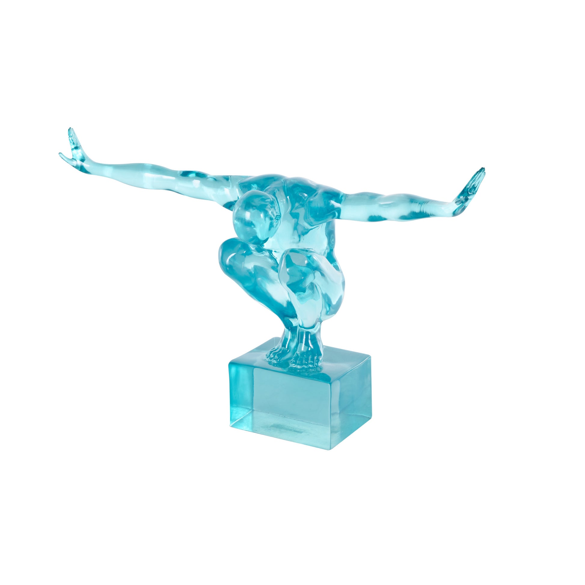 People Resin Tinted Posing Decorative Sculpture