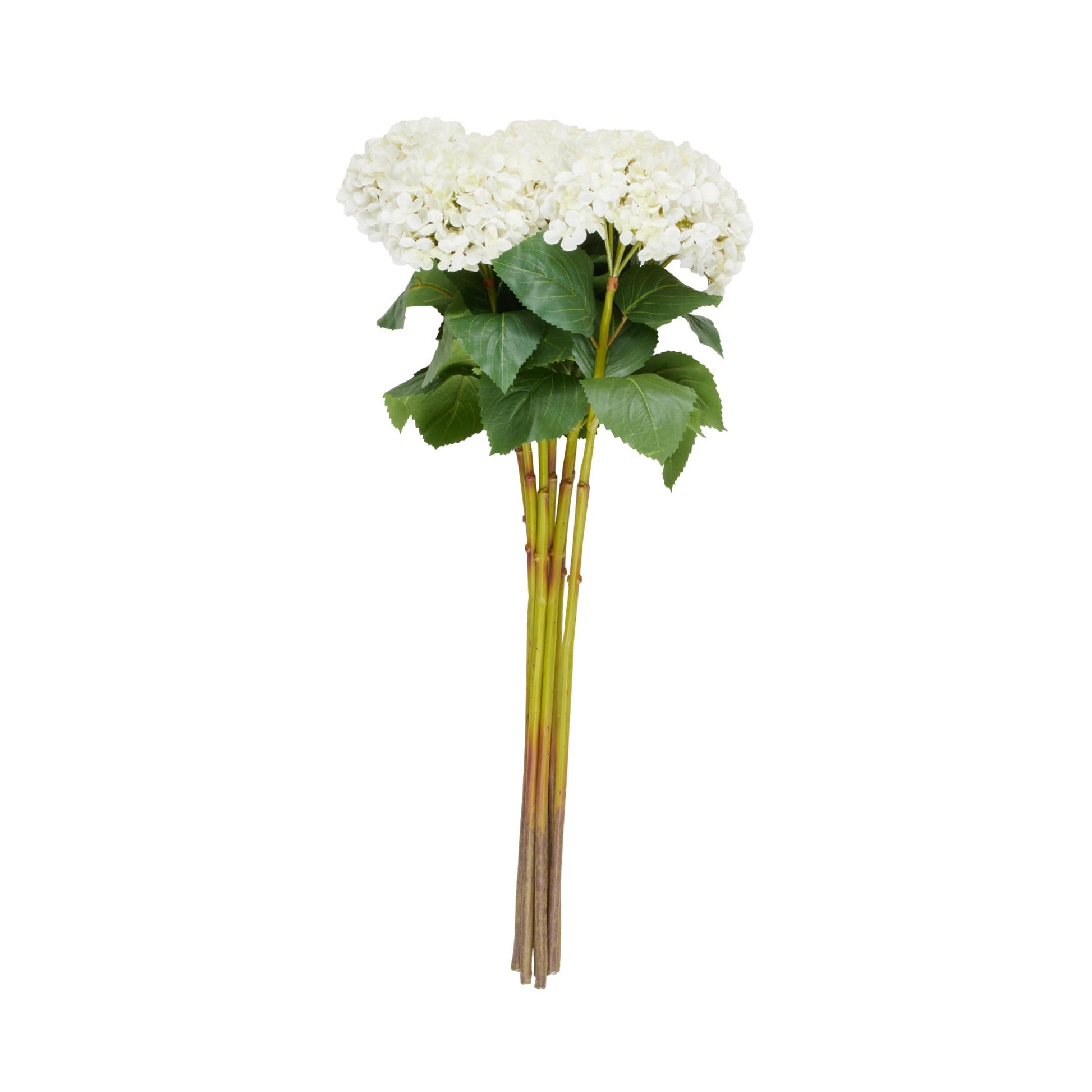 Set of 8 Hydrangea Faux Foliage Tall Indoor Outdoor Artificial Flower Stem