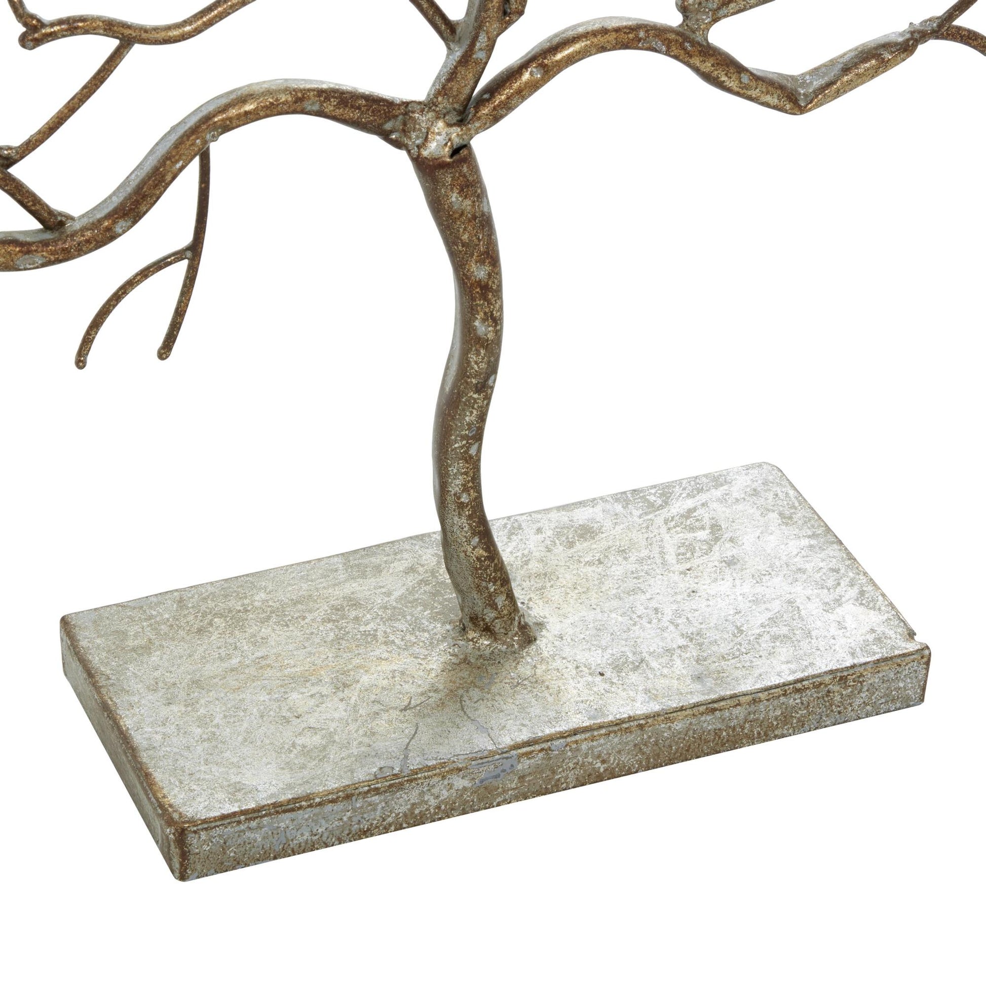 Tree Silver Metal Decorative Sculpture