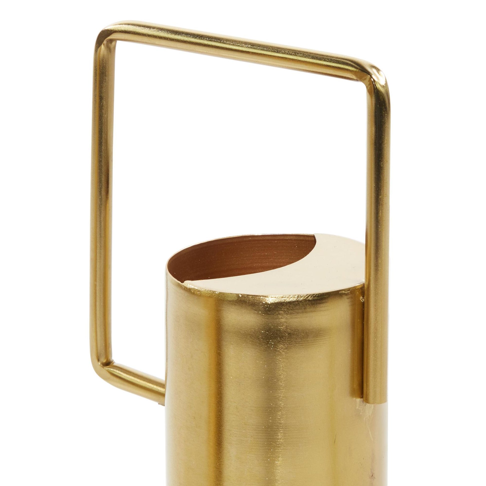 Set of 3 Watering Can Gold Metal Indoor Outdoor Planter