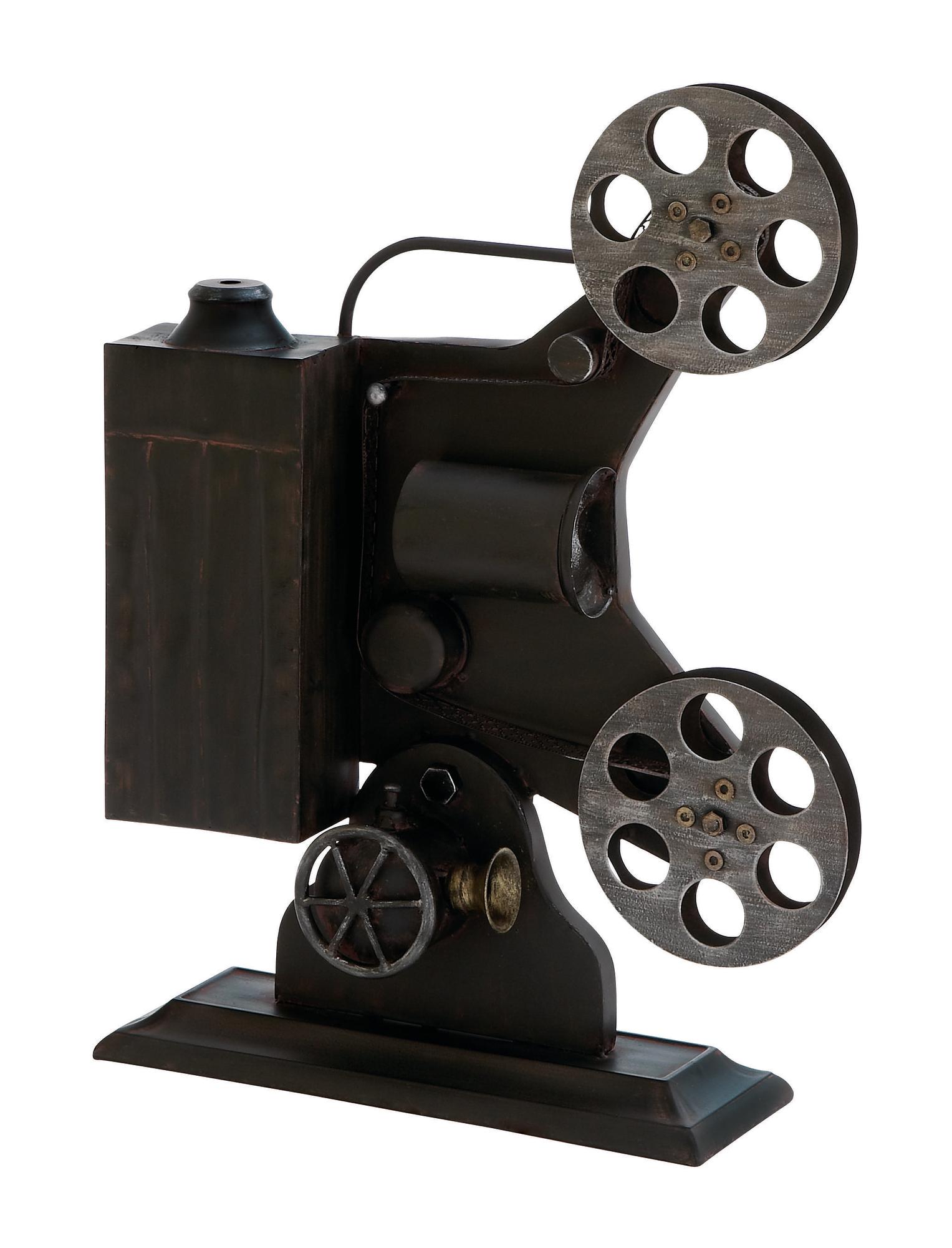 Film Black Metal Camera Decorative Sculpture