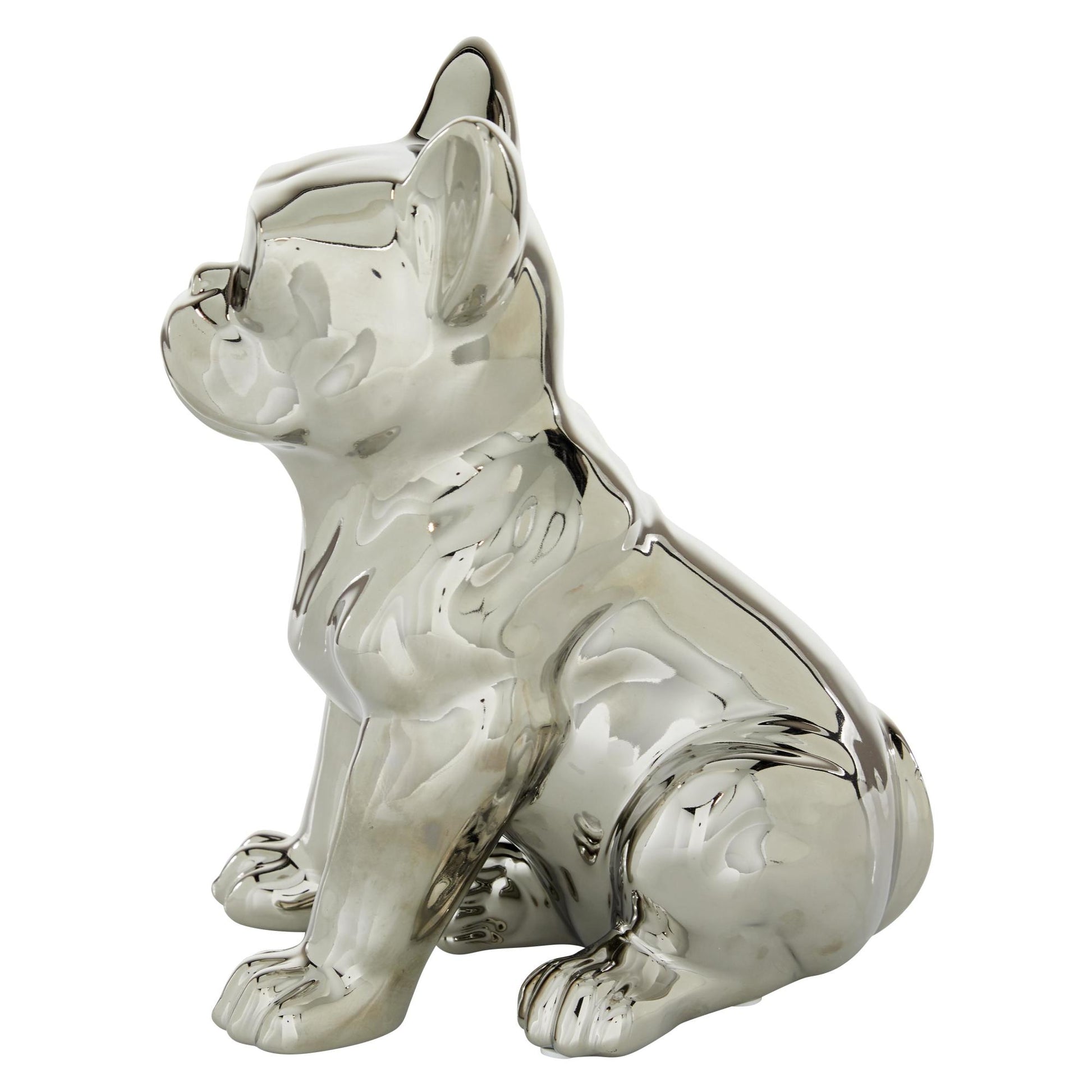 CosmoLiving by Cosmopolitan Bulldog Ceramic Decorative Sculpture with Sunglasses