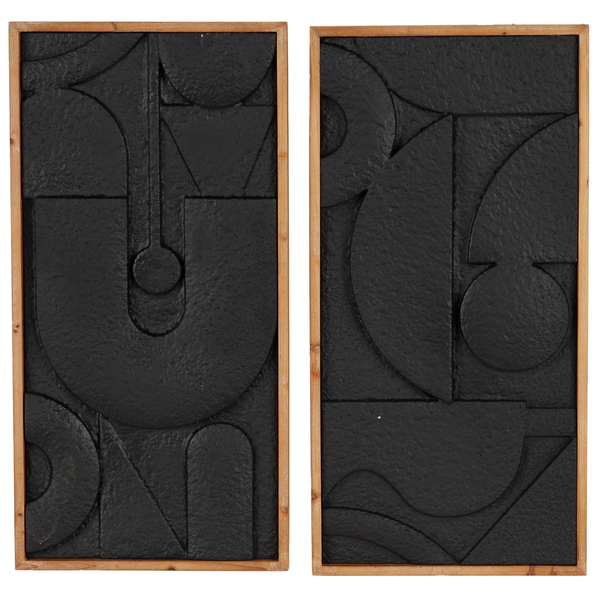 Set of 2 Geometric Metal Home Wall Decor