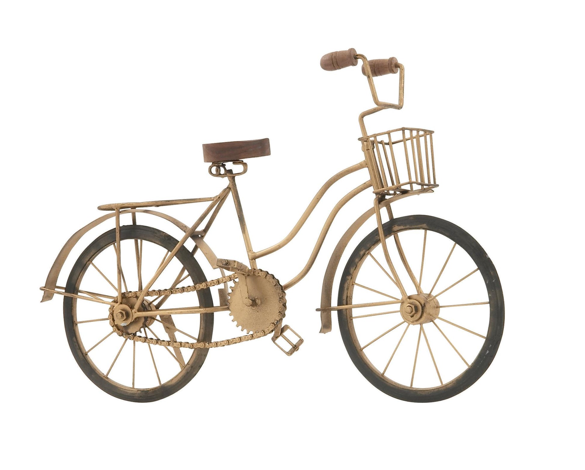 Bike Brown Metal Decorative Sculpture