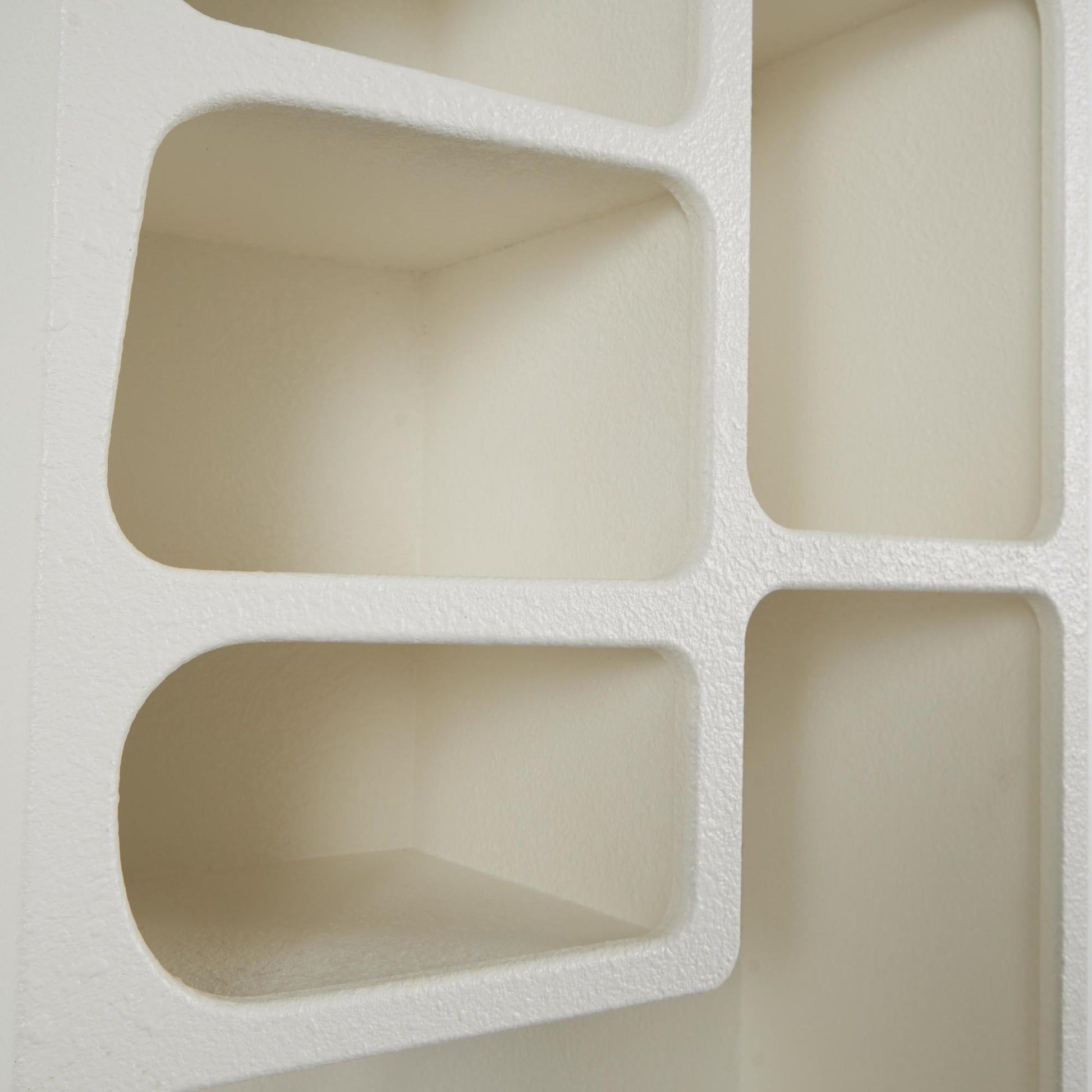 Geometric Wooden Arched 5 Shelf Room Wall Shelf with Block Shapes