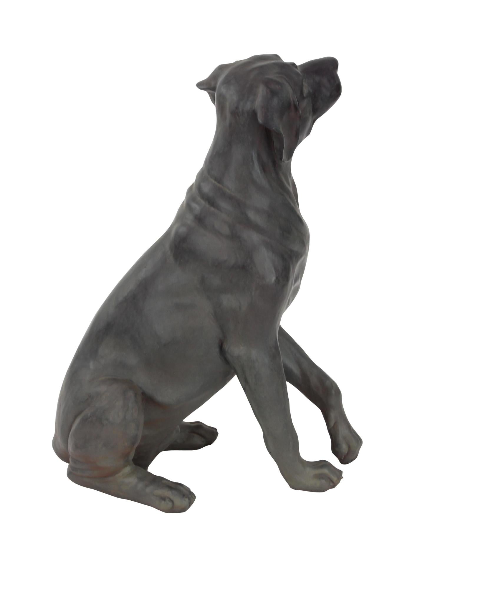 Dog Brown Polystone Decorative Sculpture