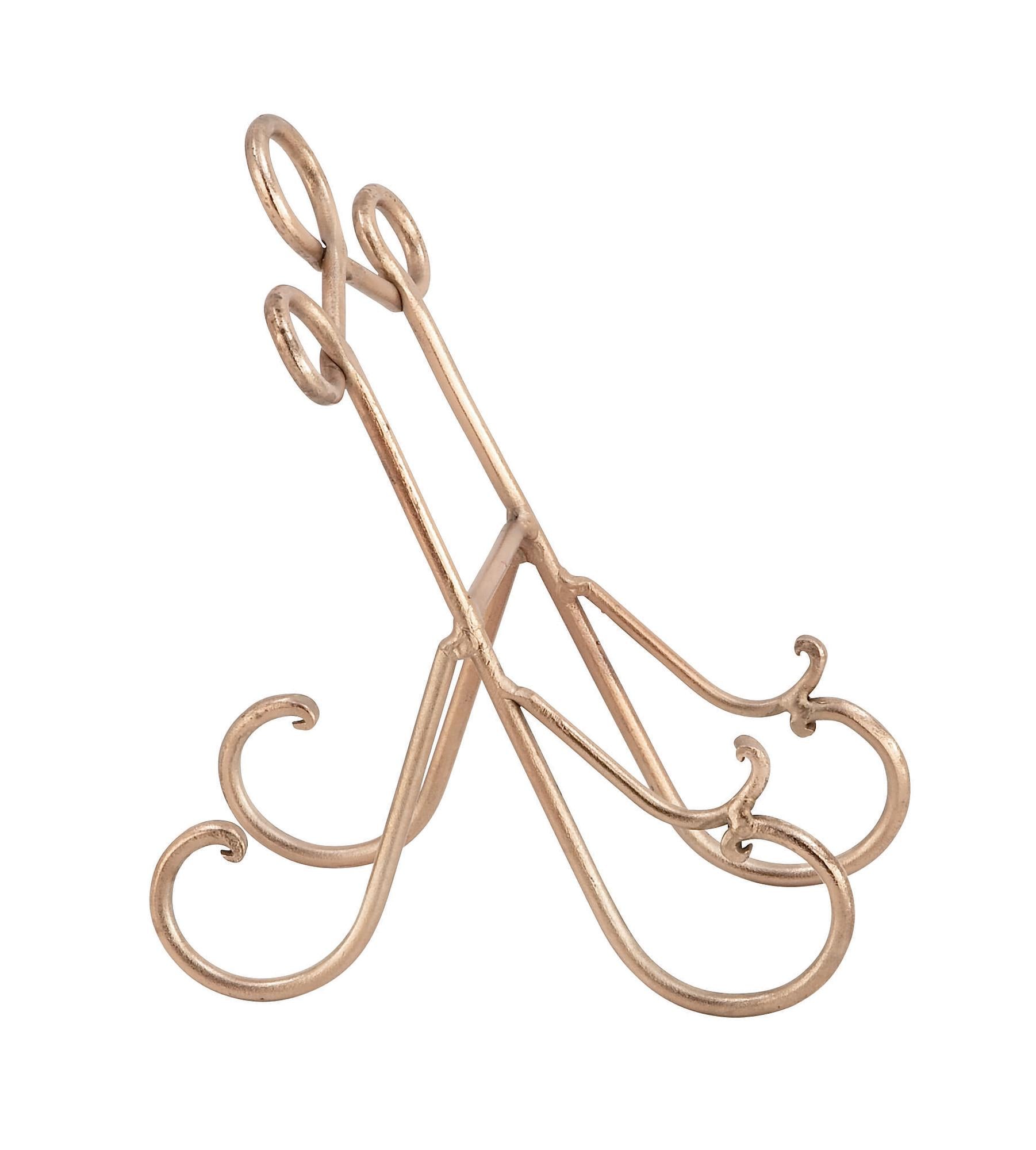 Set of 3 Scroll Multi Colored Metal Display Easel