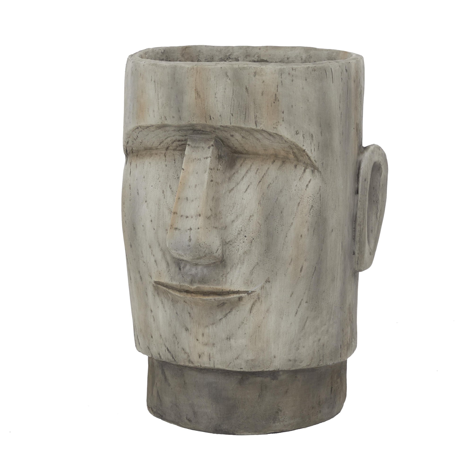 Face Magnesium Oxide Easter Island Indoor Outdoor Planter