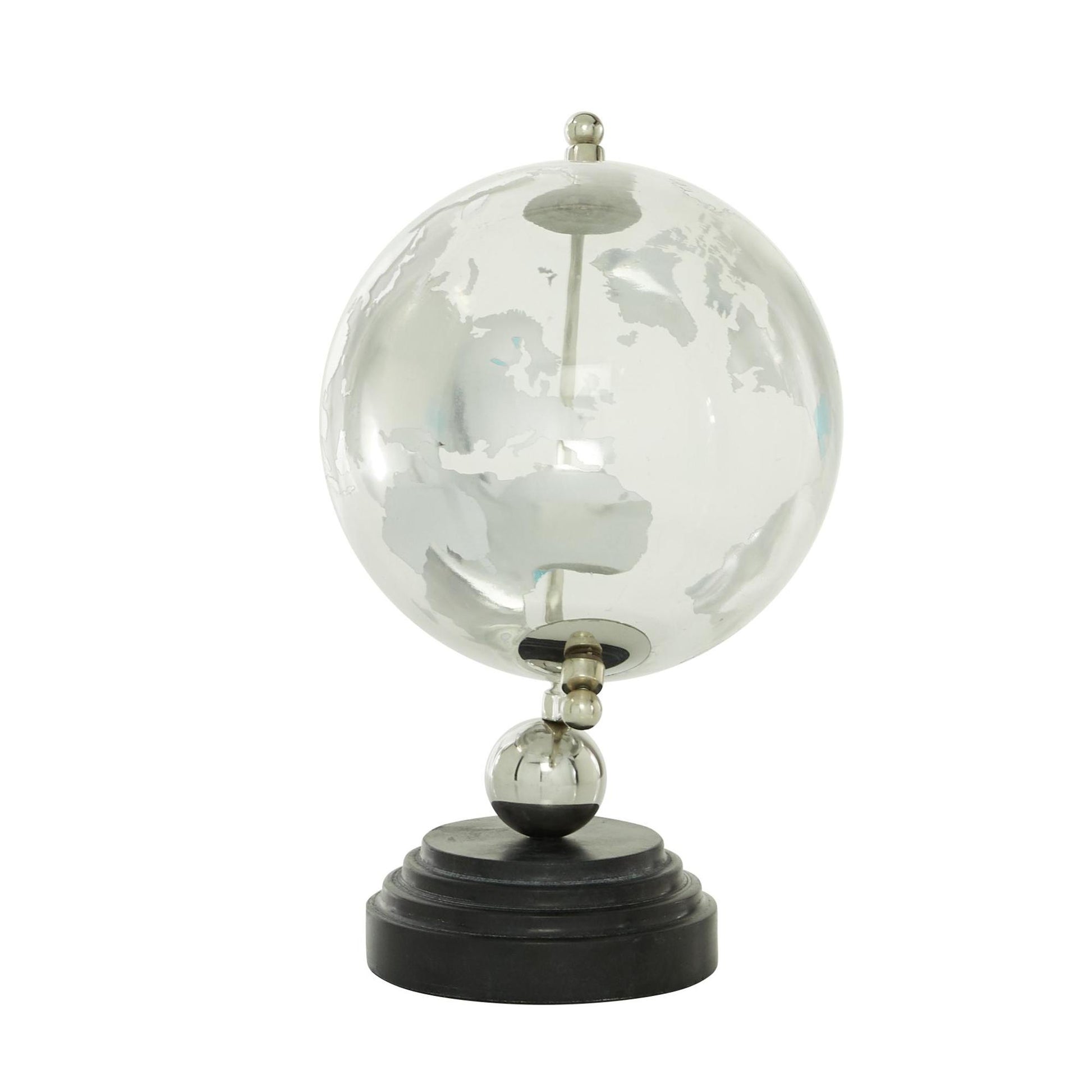 Marble Educational/Geographic Earth Globe with Marble Base and Tiered Base