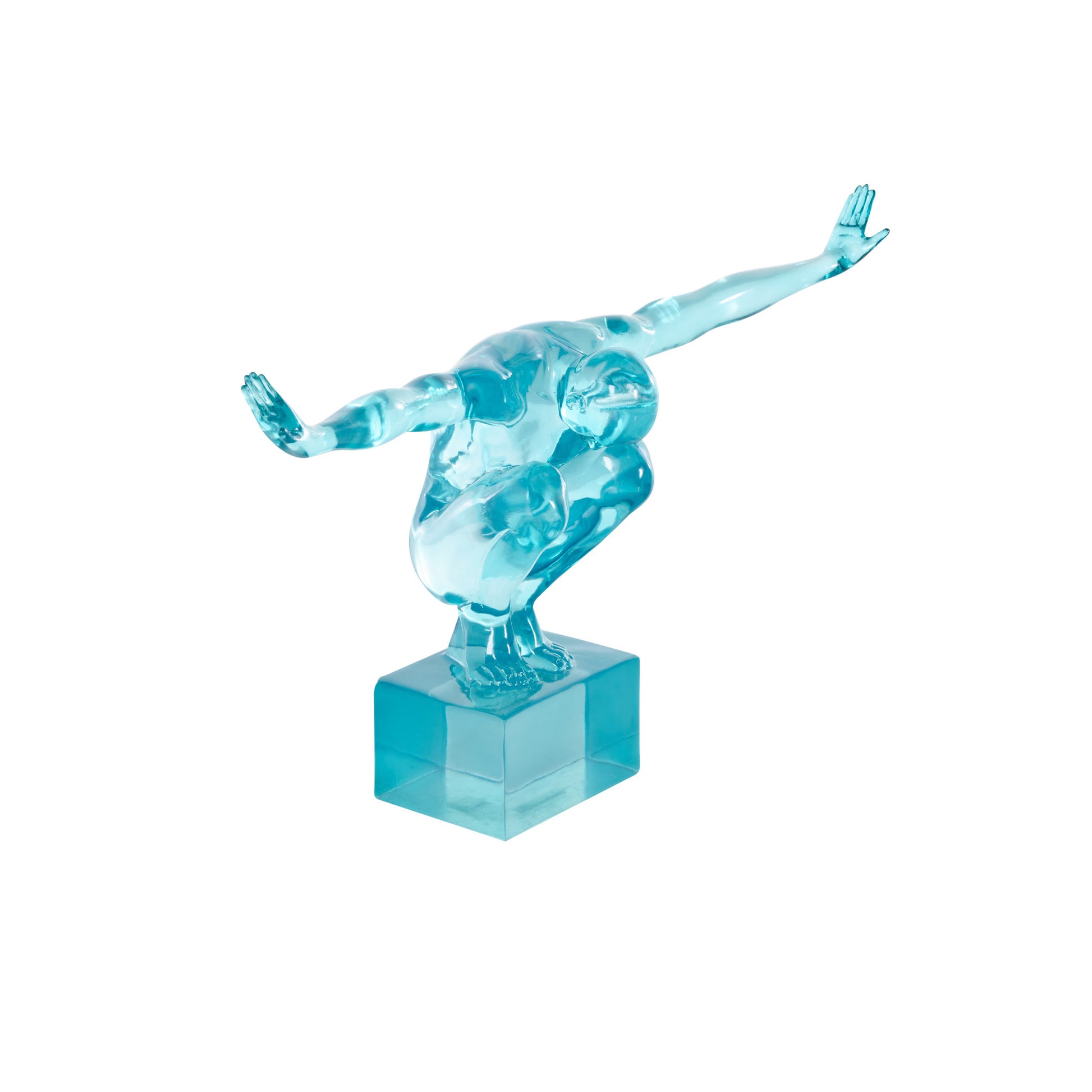 People Resin Tinted Posing Decorative Sculpture