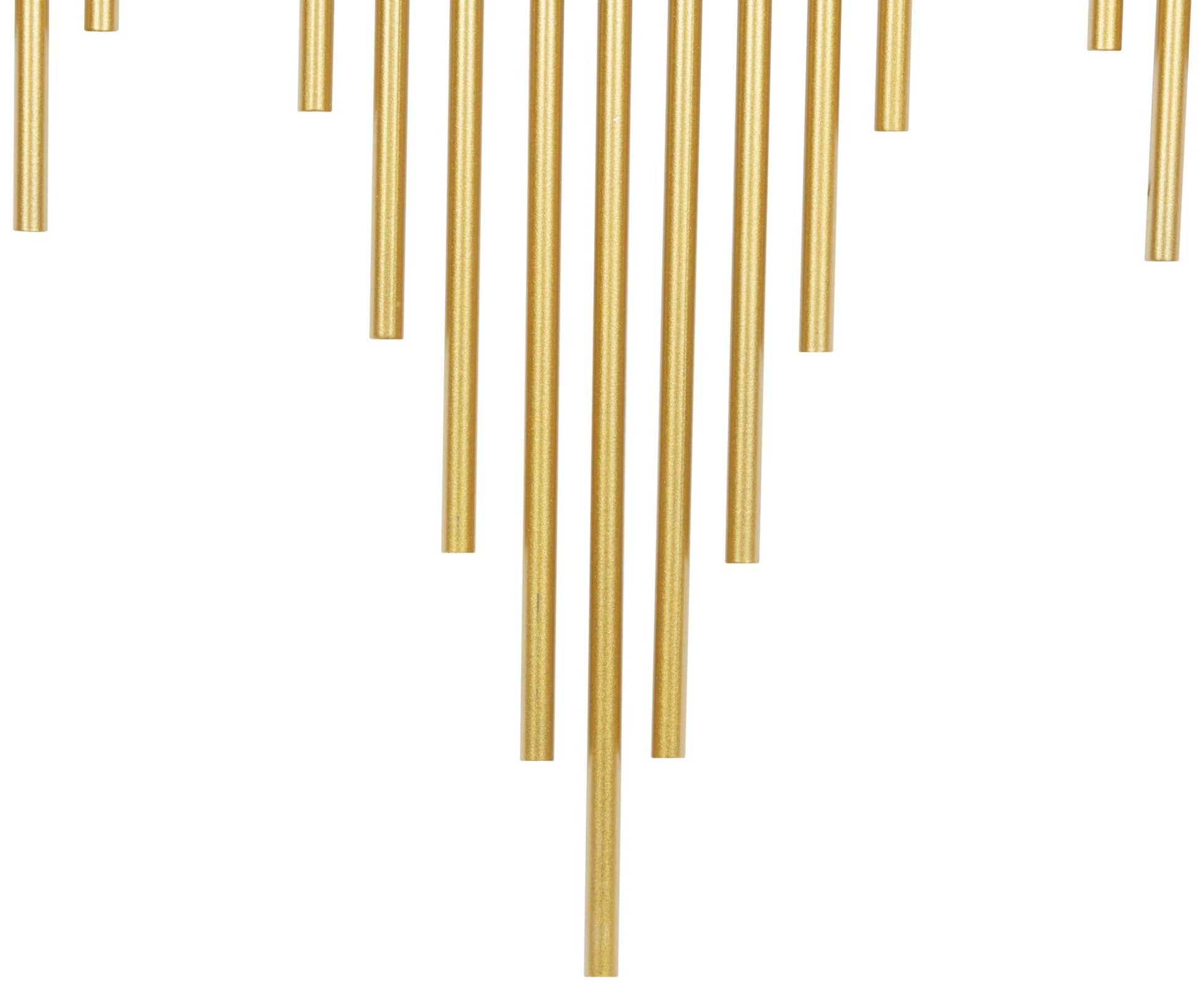 CosmoLiving by Cosmopolitan Geometric Gold Metal Room Wall Mirror