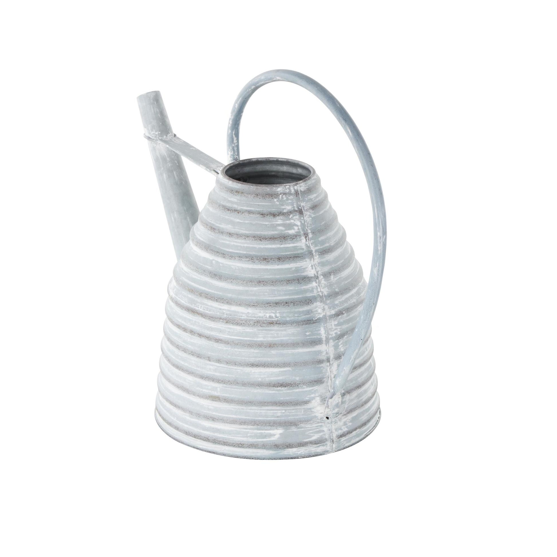Watering Can Metal Beehive Shaped Watering Can Indoor Outdoor Planter with Large Loop Handle 14" x 8" x 12"