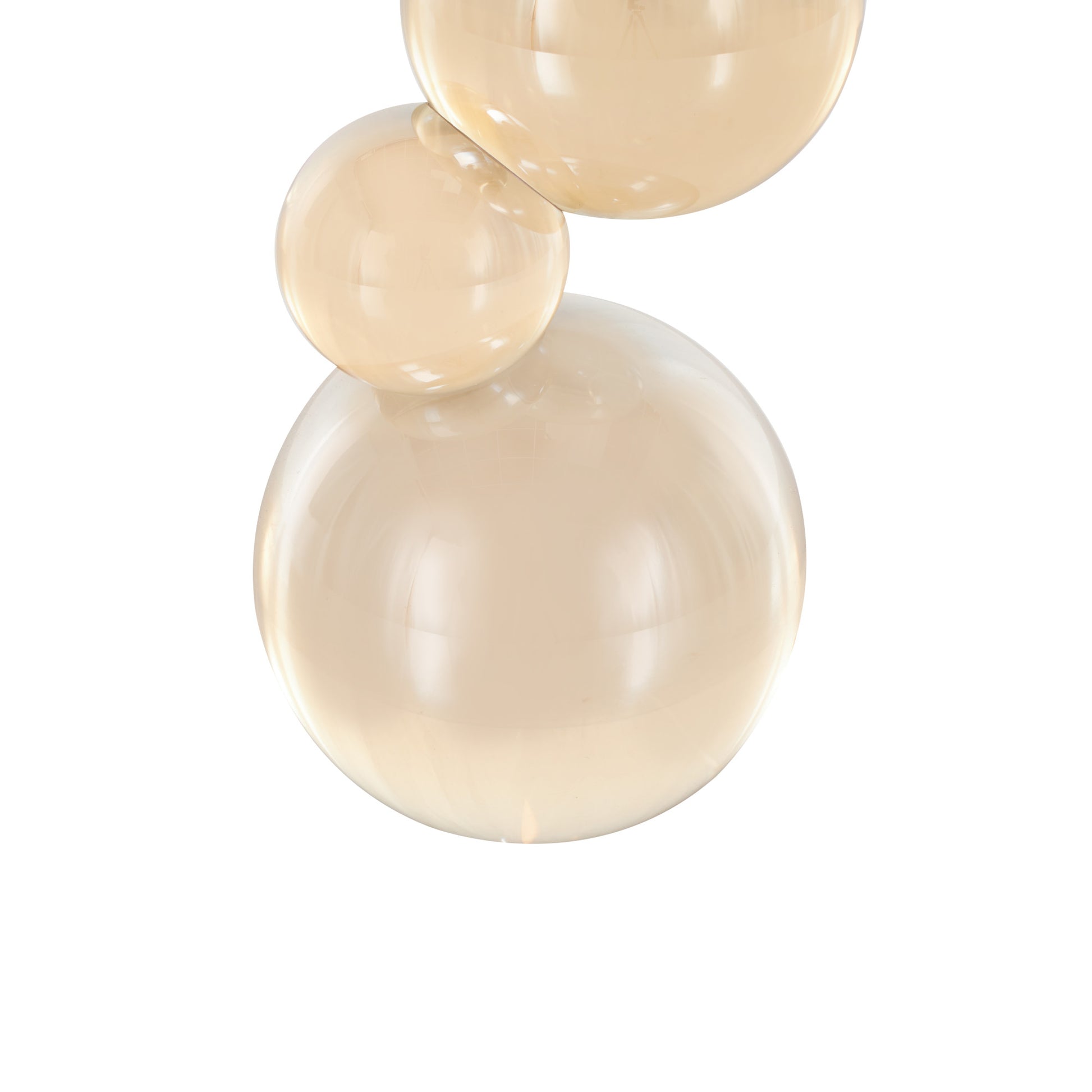 Abstract Glass Stacked Orbs Decorative Sculpture