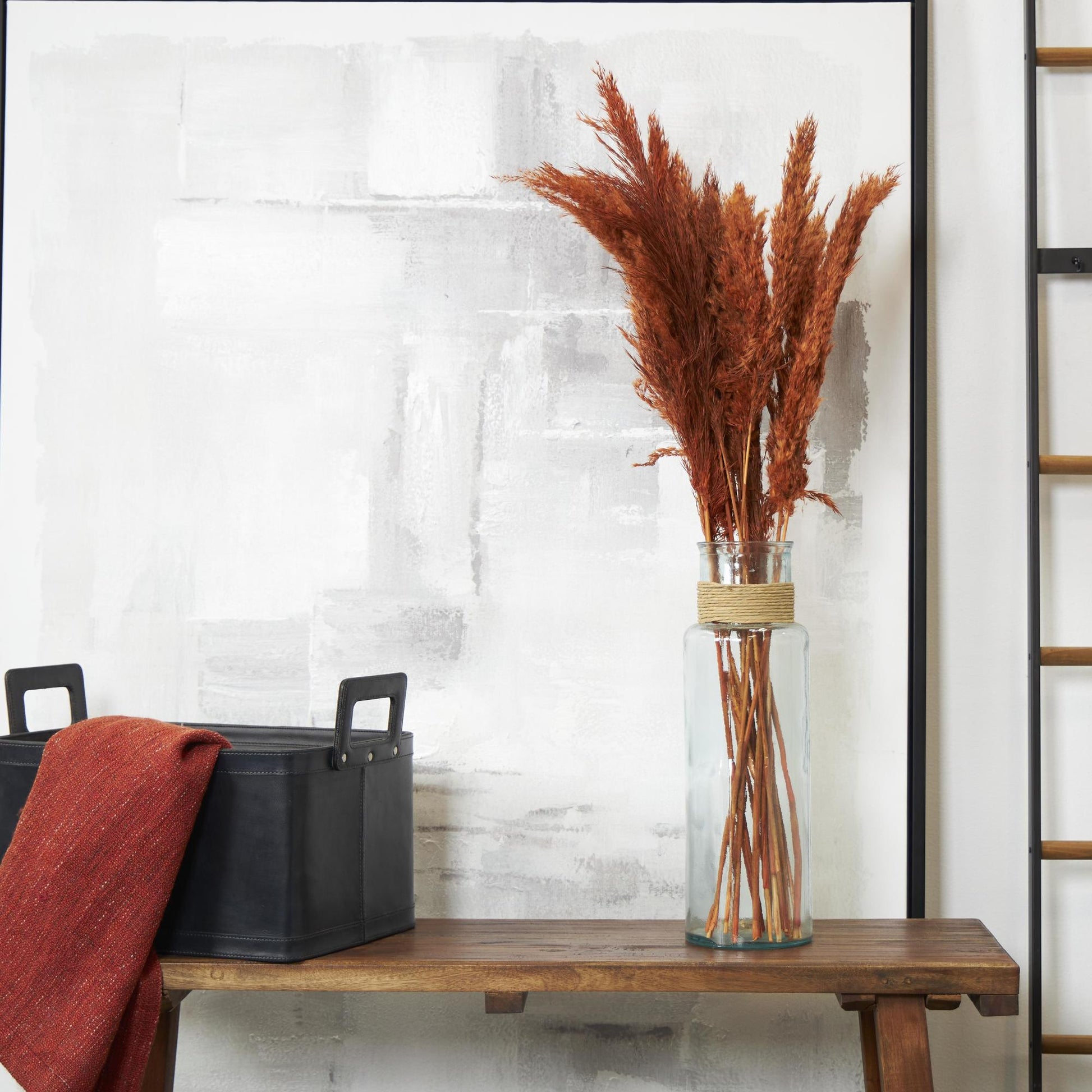 Pampas Dried Plant Grass Home Decor Natural Foliage with Long Stems