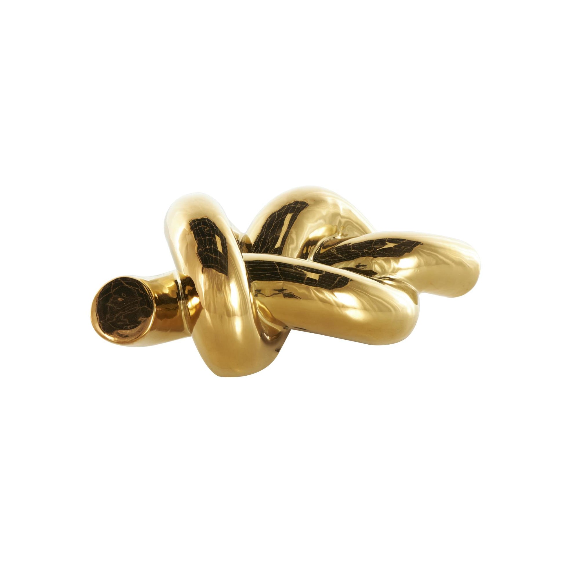 Knot Gold Ceramic Decorative Sculpture