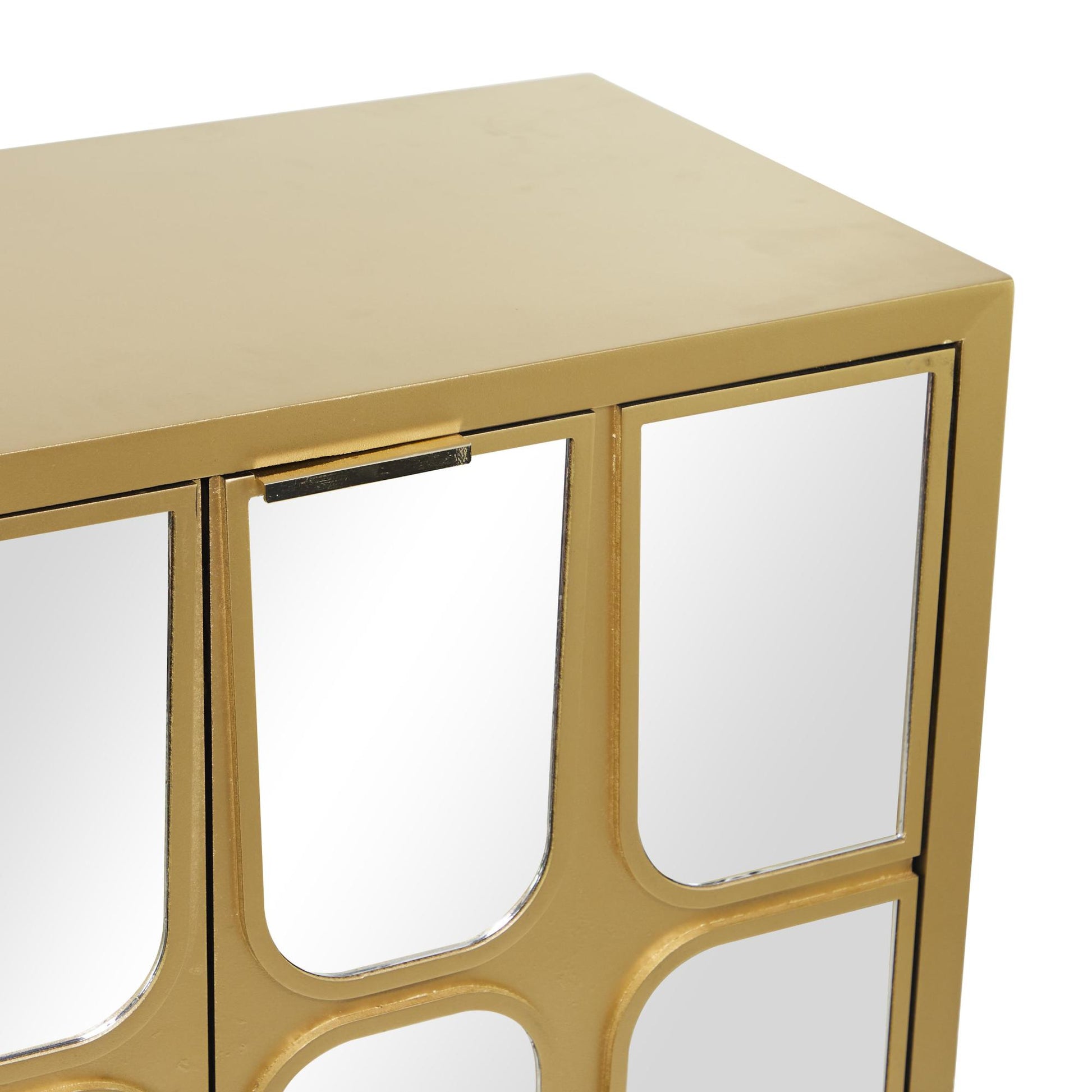 Wooden 3 Door Room Cabinet with Mirrored Front