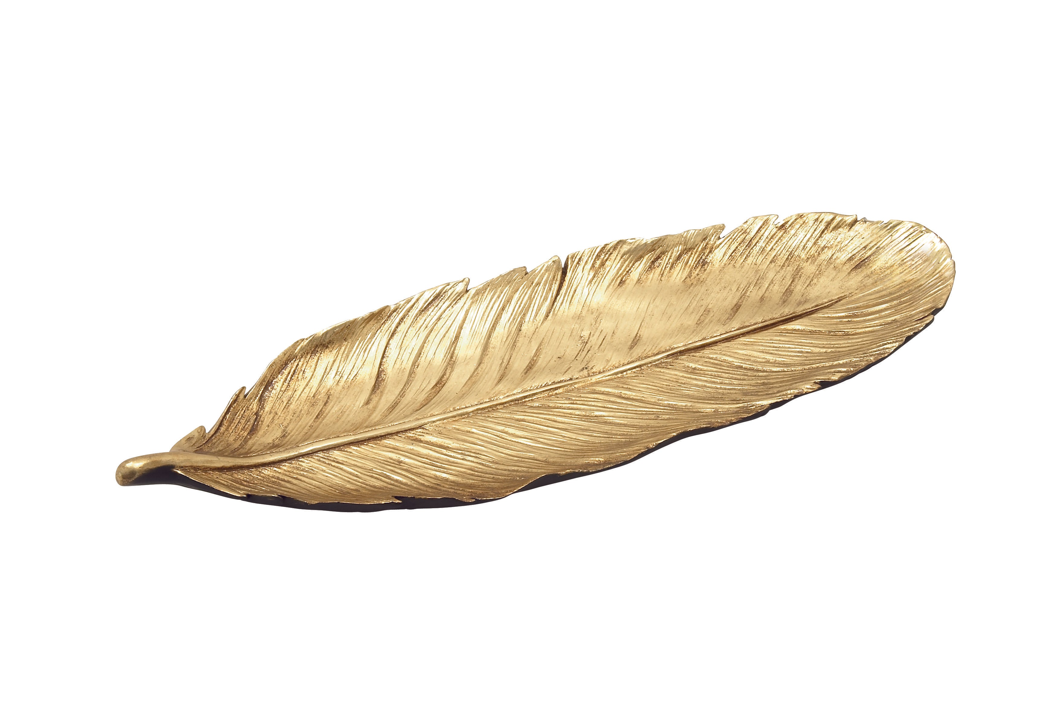 Bird Polystone Feather Large Decorative Bowl
