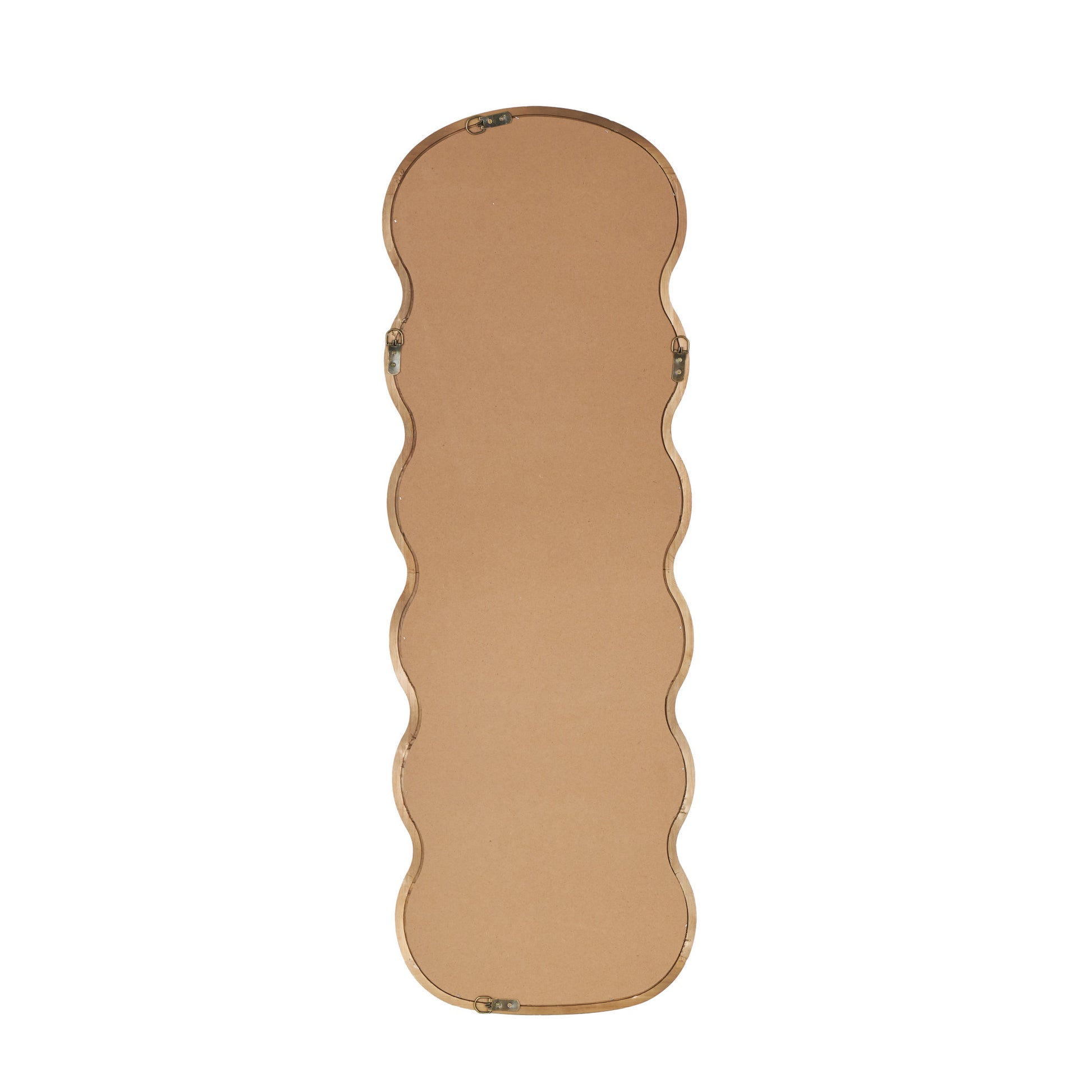 Abstract Wood Handmade Wavy Room Wall Mirror