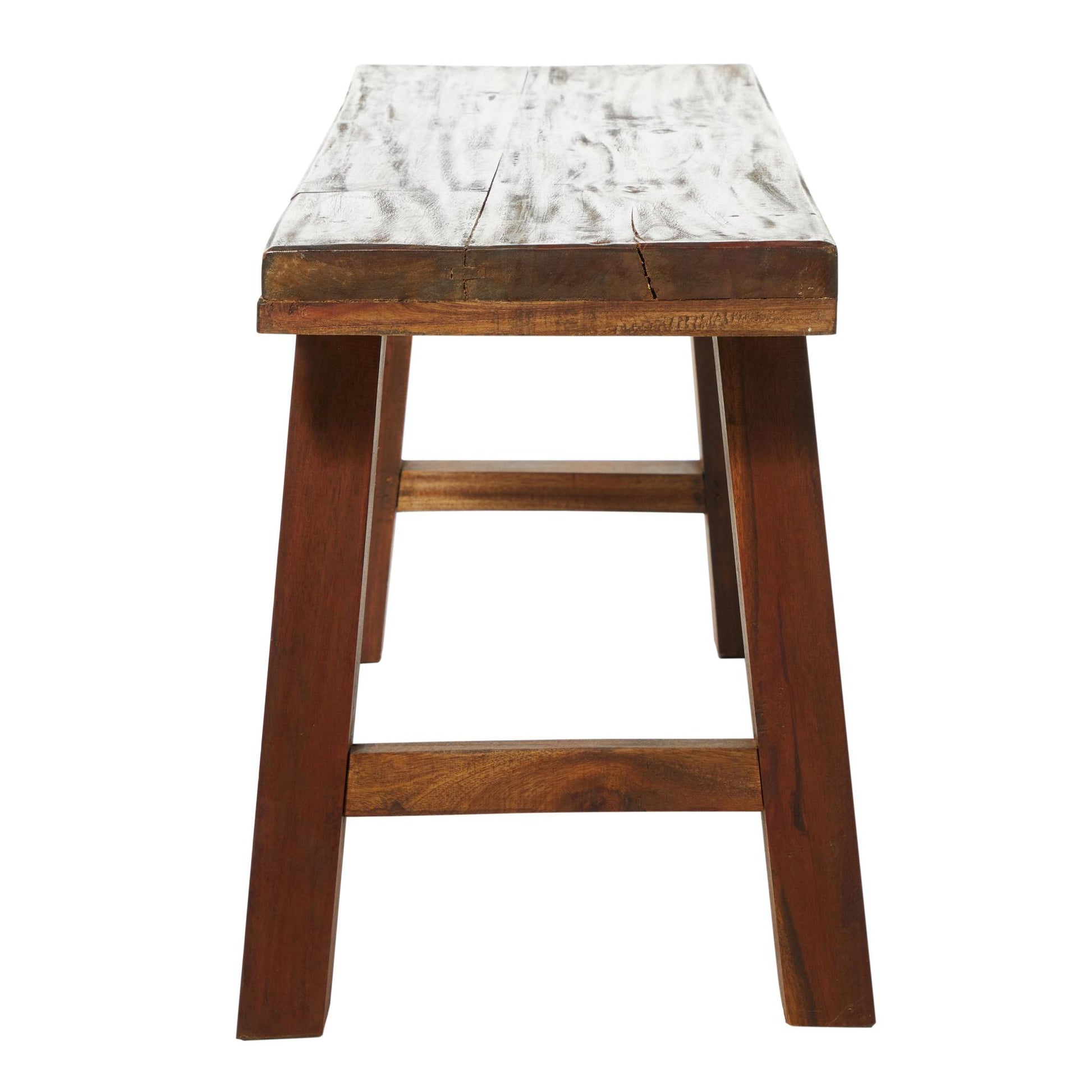 Brown Wood Handmade Natural Home Bench