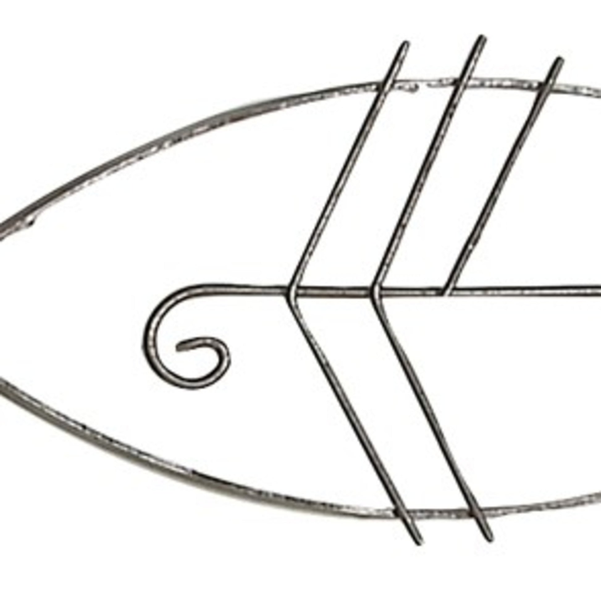 Set of 6 Fish Black Metal Indoor Outdoor Wire Home Wall Decor