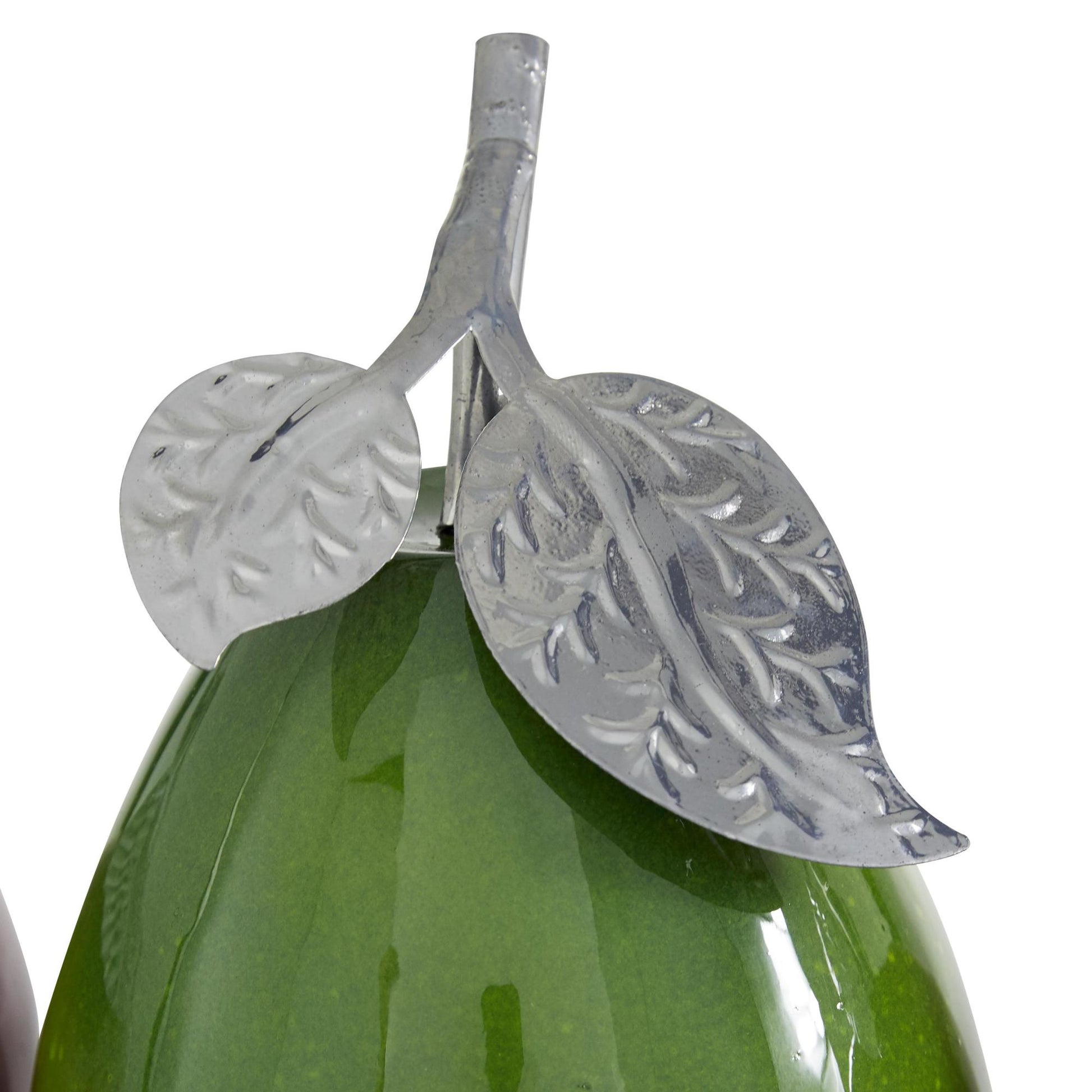 Fruit Metal Decorative Sculpture with Platter 18" x 10" x 11"