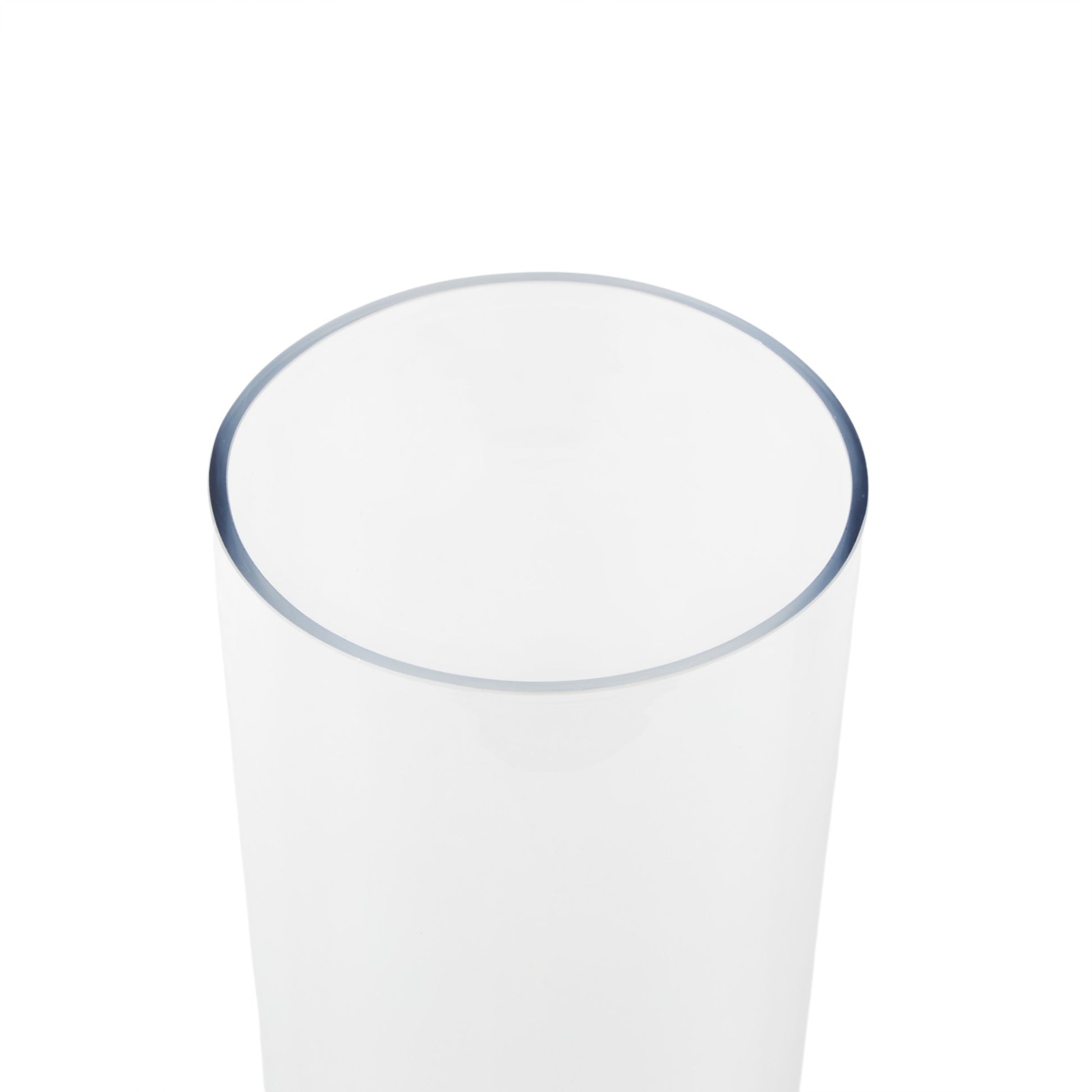 Clear Glass Tall Decorative Vase