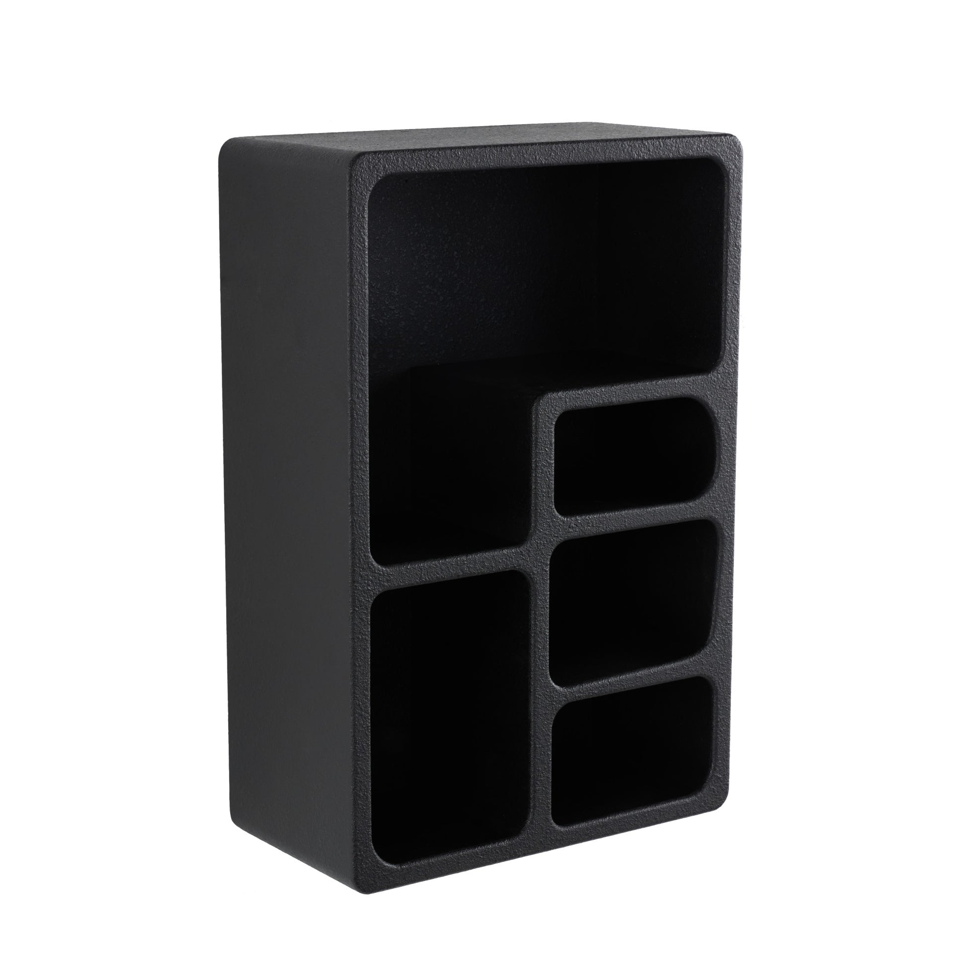 Geometric Wooden Arched 5 Shelf Room Wall Shelf with Block Shapes