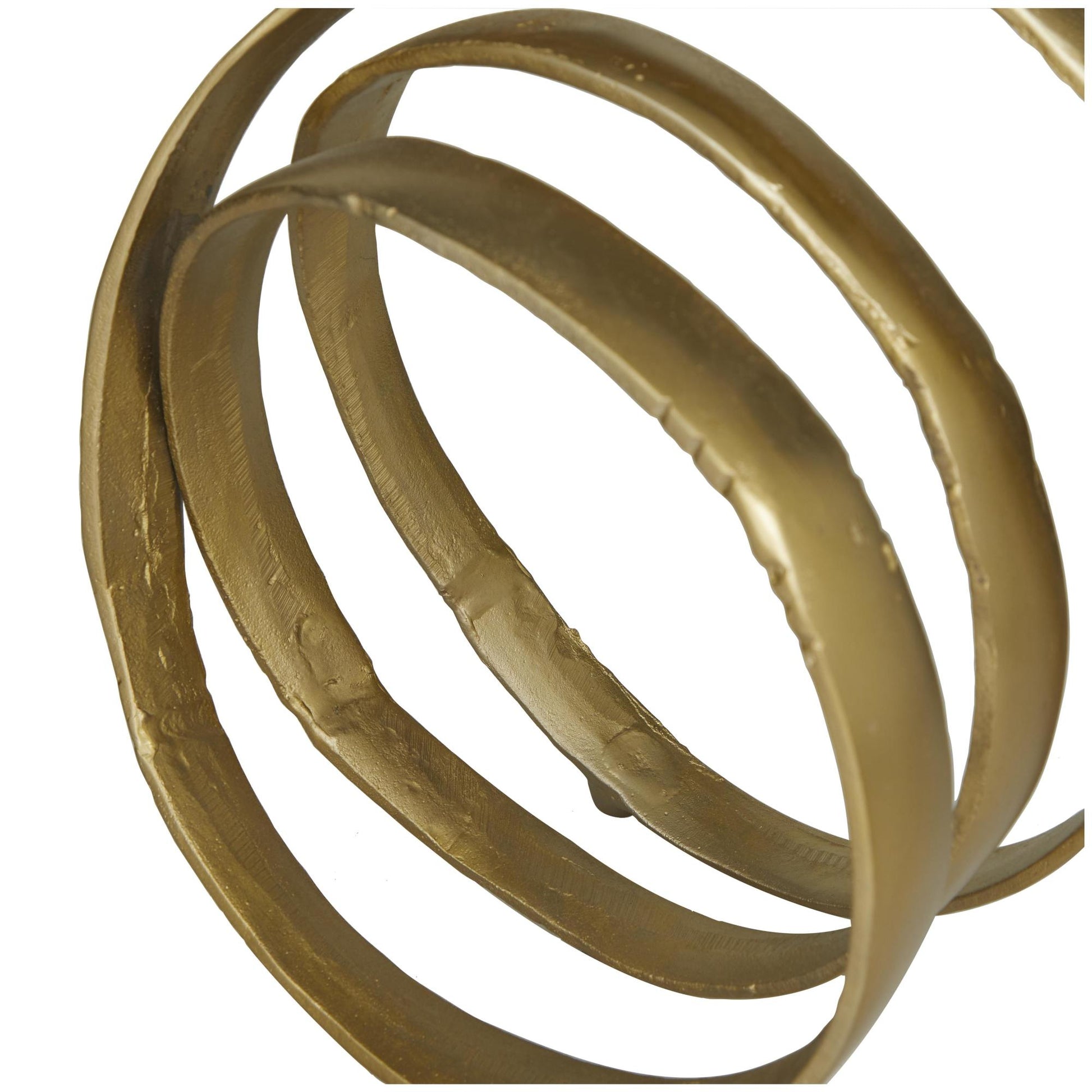 Abstract Aluminum Metal Looped Decorative Sculpture