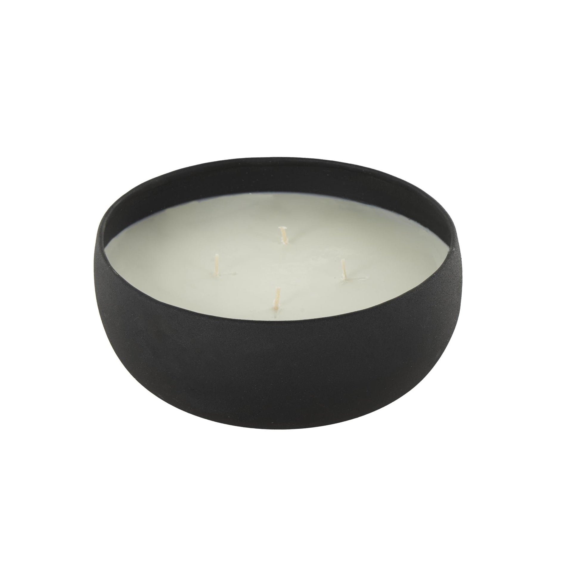 Metal Tangerine Splash Scented Textured 34oz 4 Wick Decorative Candle with White Wax