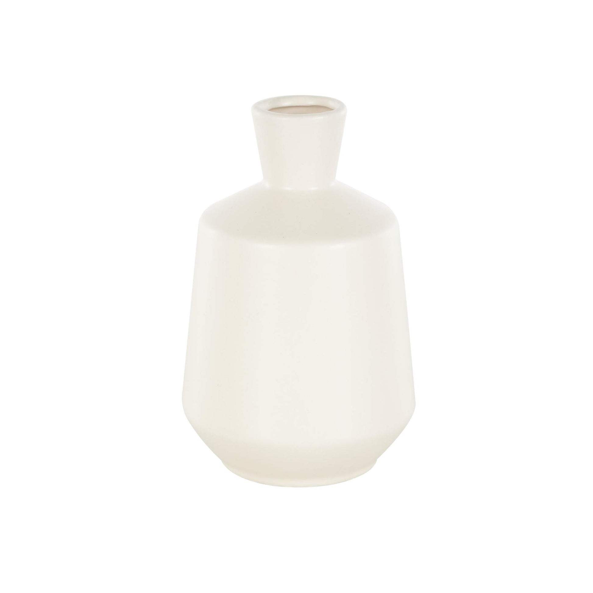 Cream Ceramic Decorative Vase