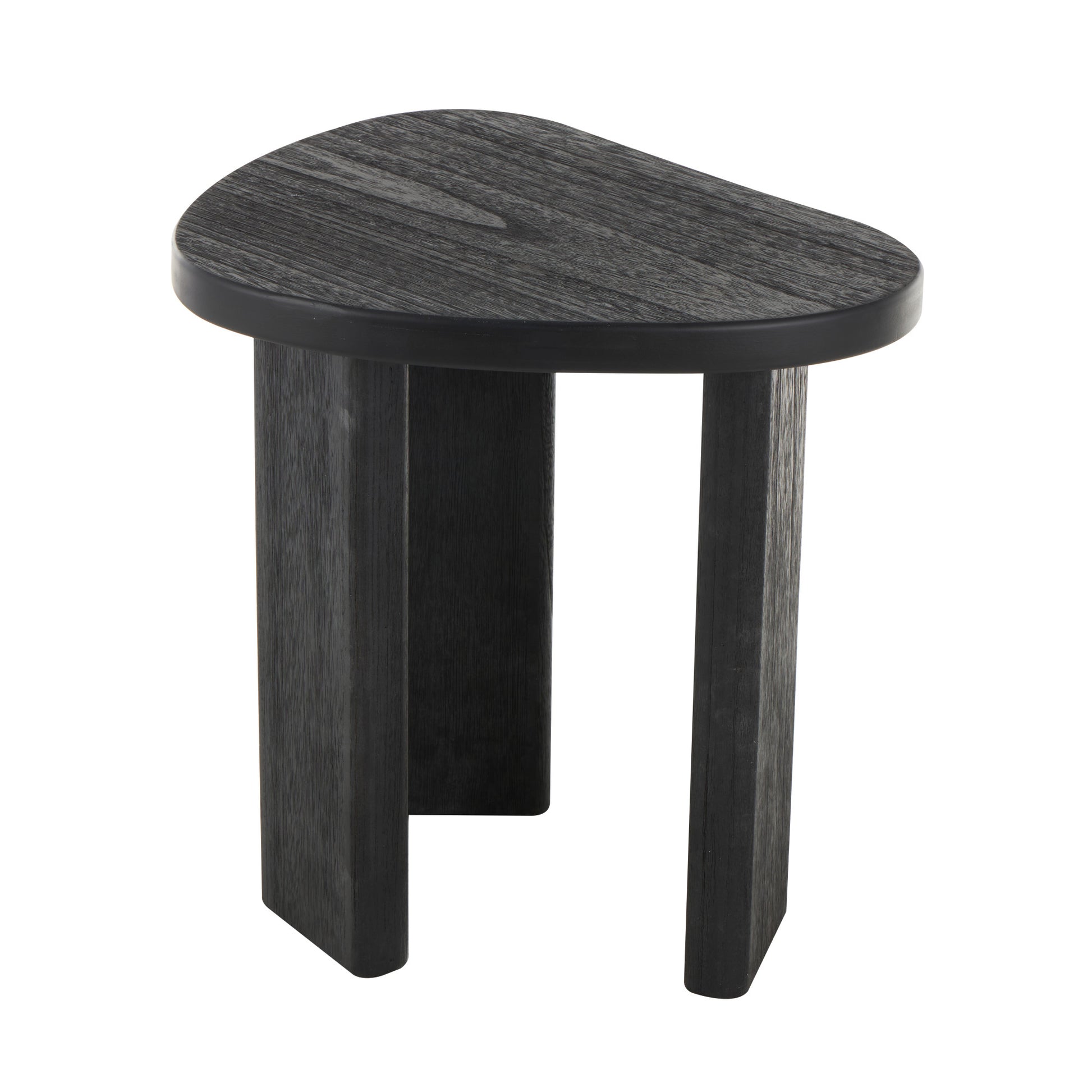 Black Wood Handmade Heart Inspired Side End Accent Table