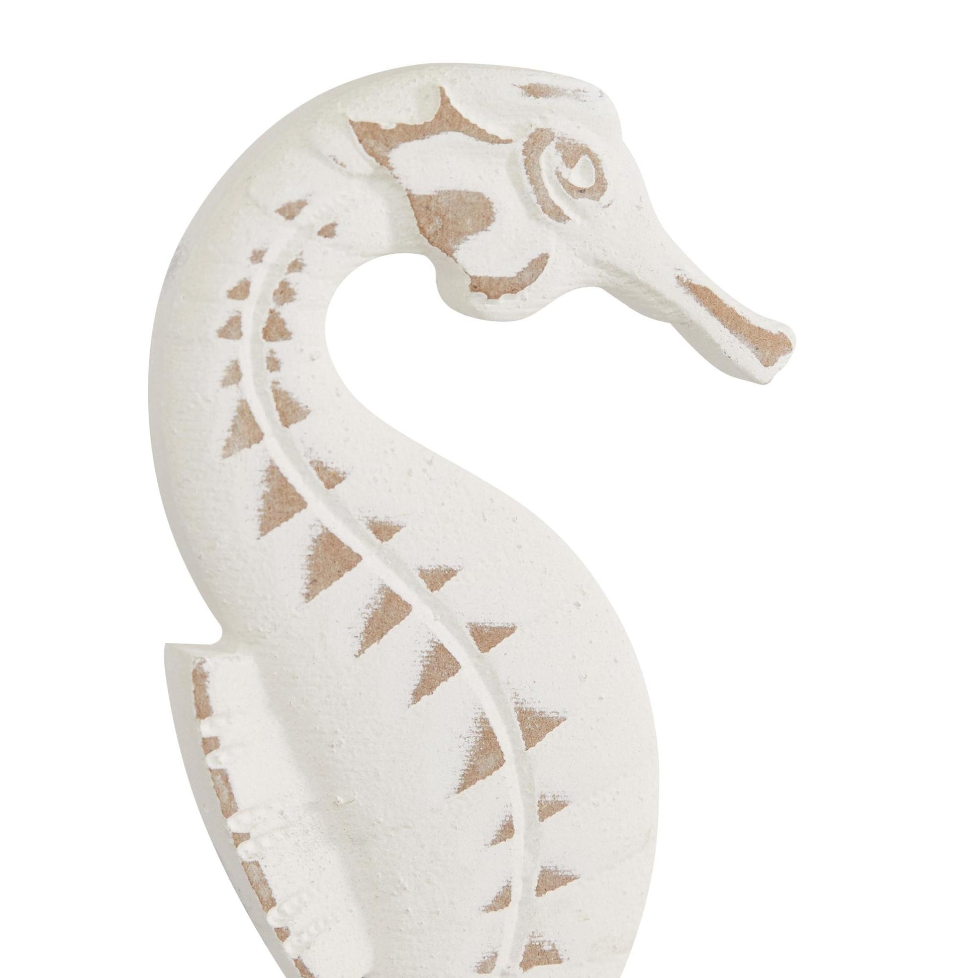 Set of 3 Sea Life White Plastic Decorative Sculpture