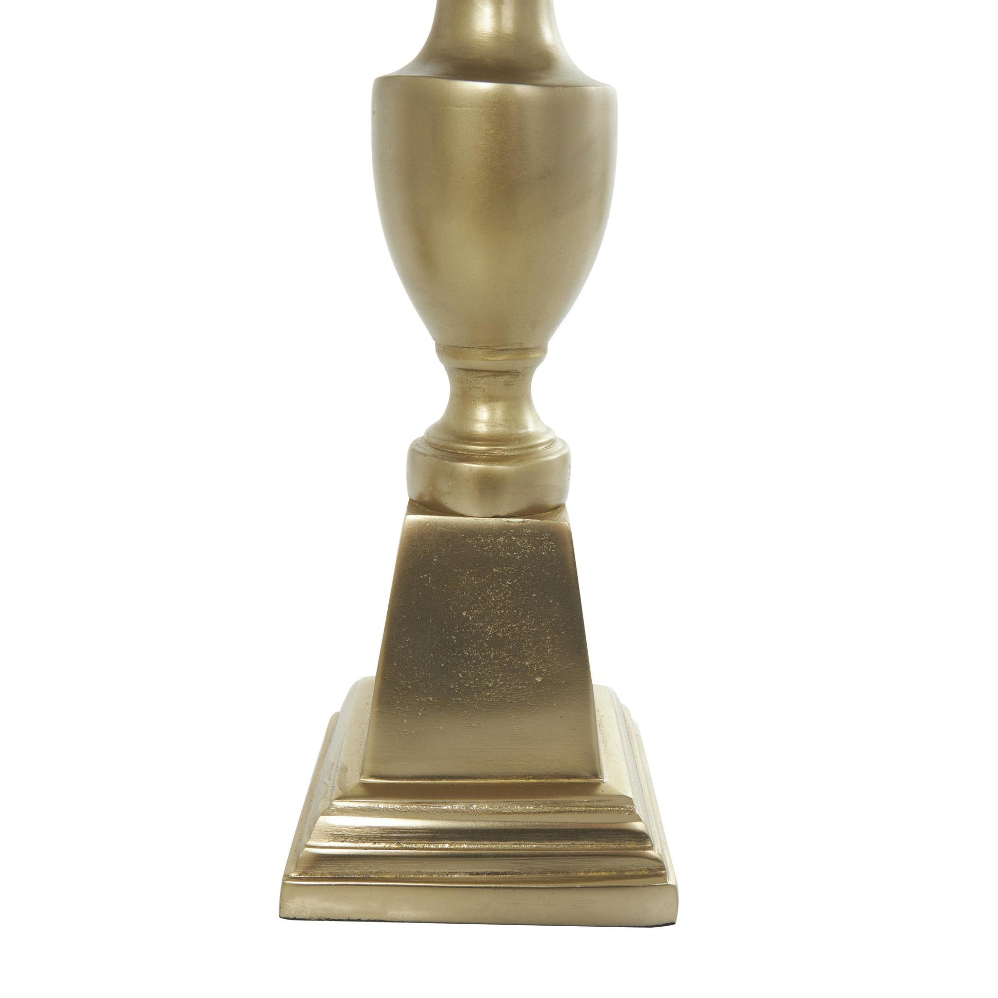 Set of 2 Aluminum Metal Tall Floor Decorative Candle Holder