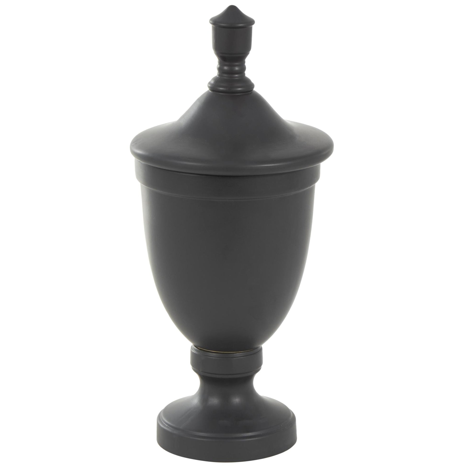 Ceramic Fluted Urn Shaped Living Room Decorative Jars with Lid