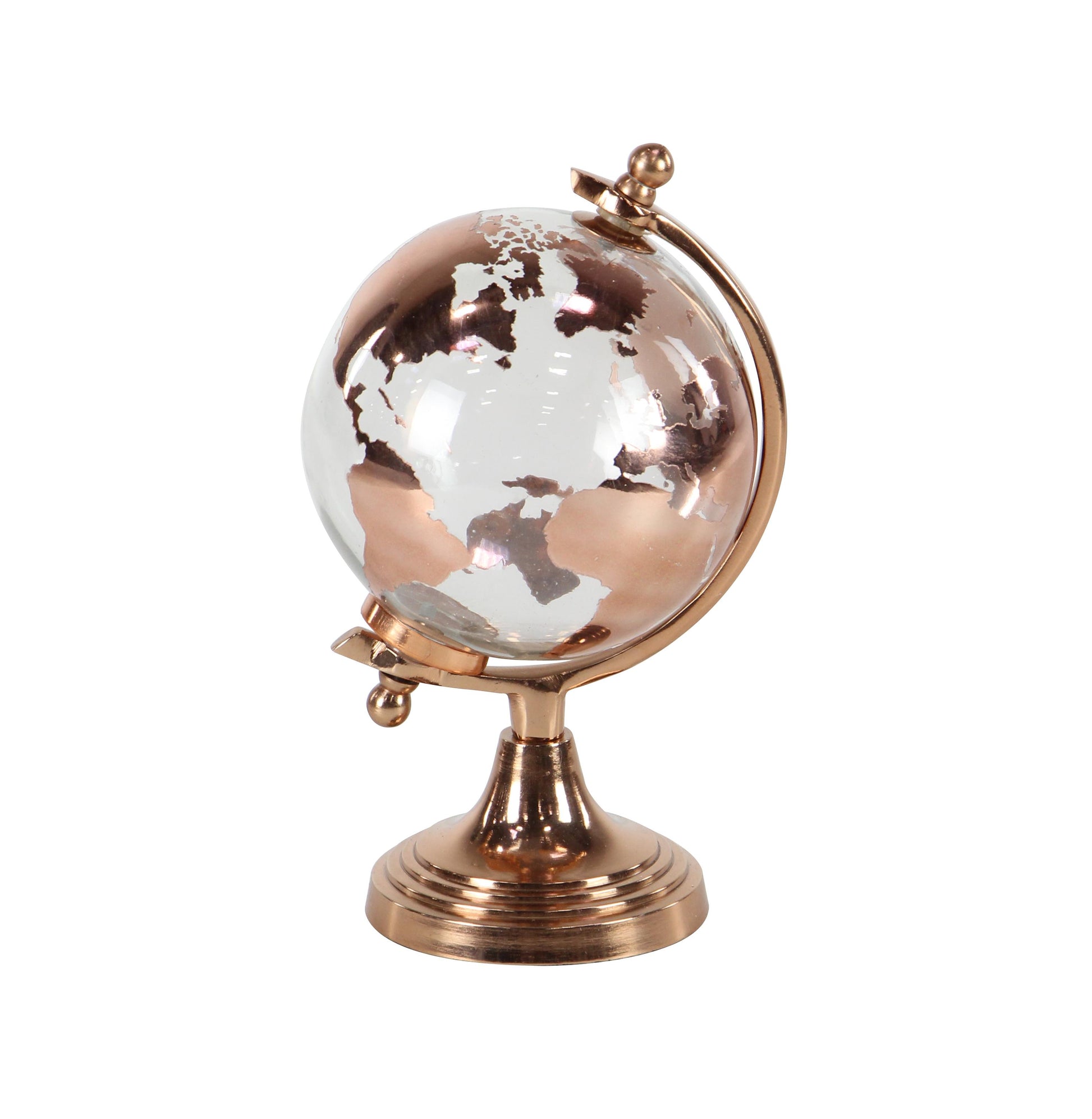 World Map Aluminum Metal Educational/Geographic Earth Globe with Tiered Base