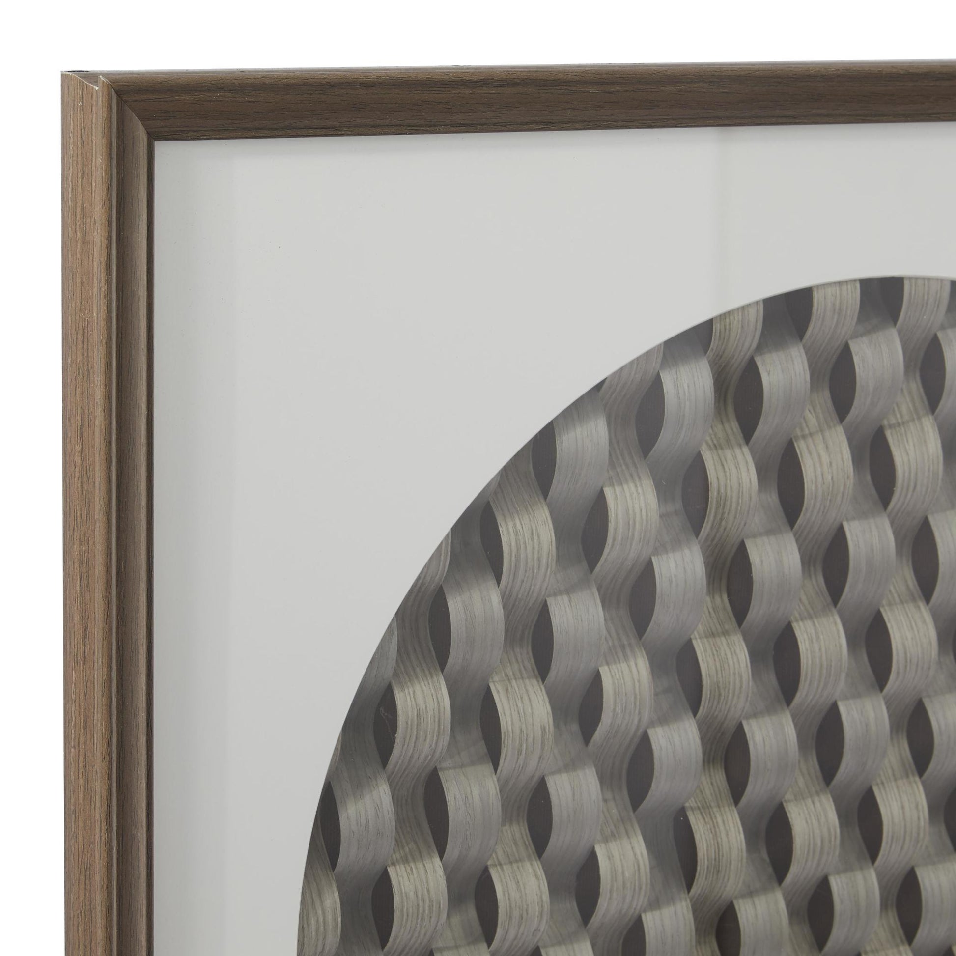 Geometric Paper 3D Weaved Home Shadow Box