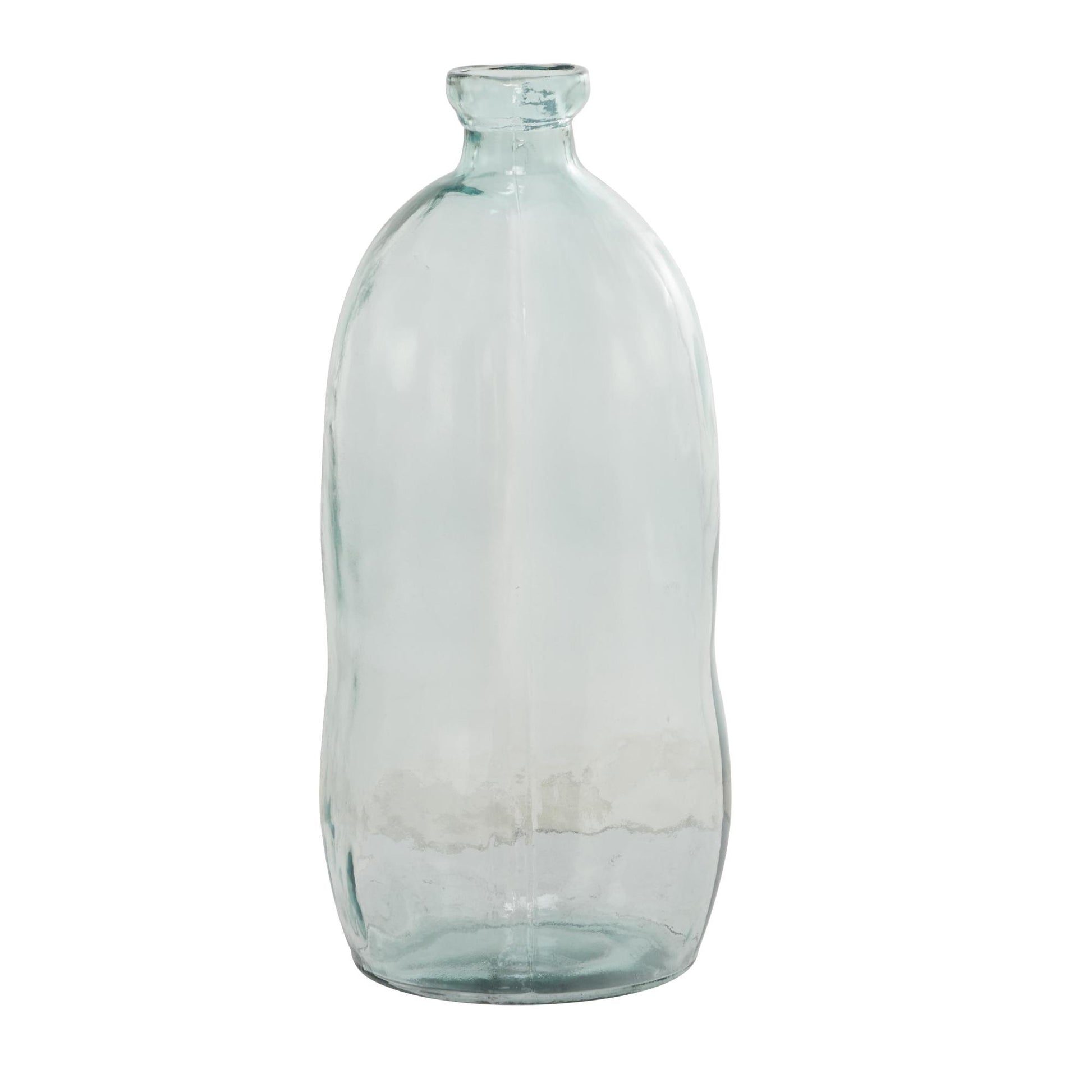 Abstract Recycled Glass Handmade Spanish Bottleneck Decorative Vase