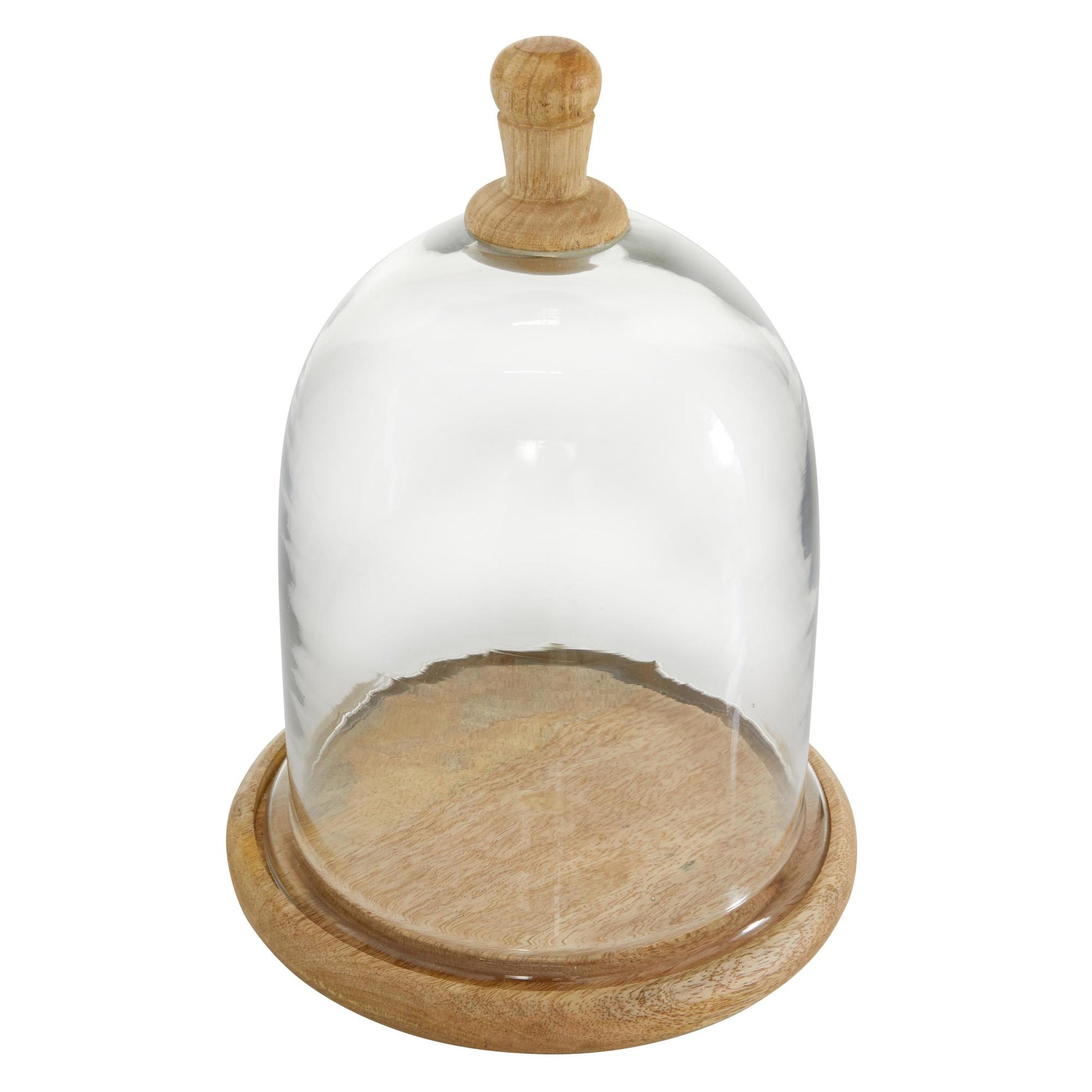 Brown Glass Decorative Cake Stand with Glass Lid