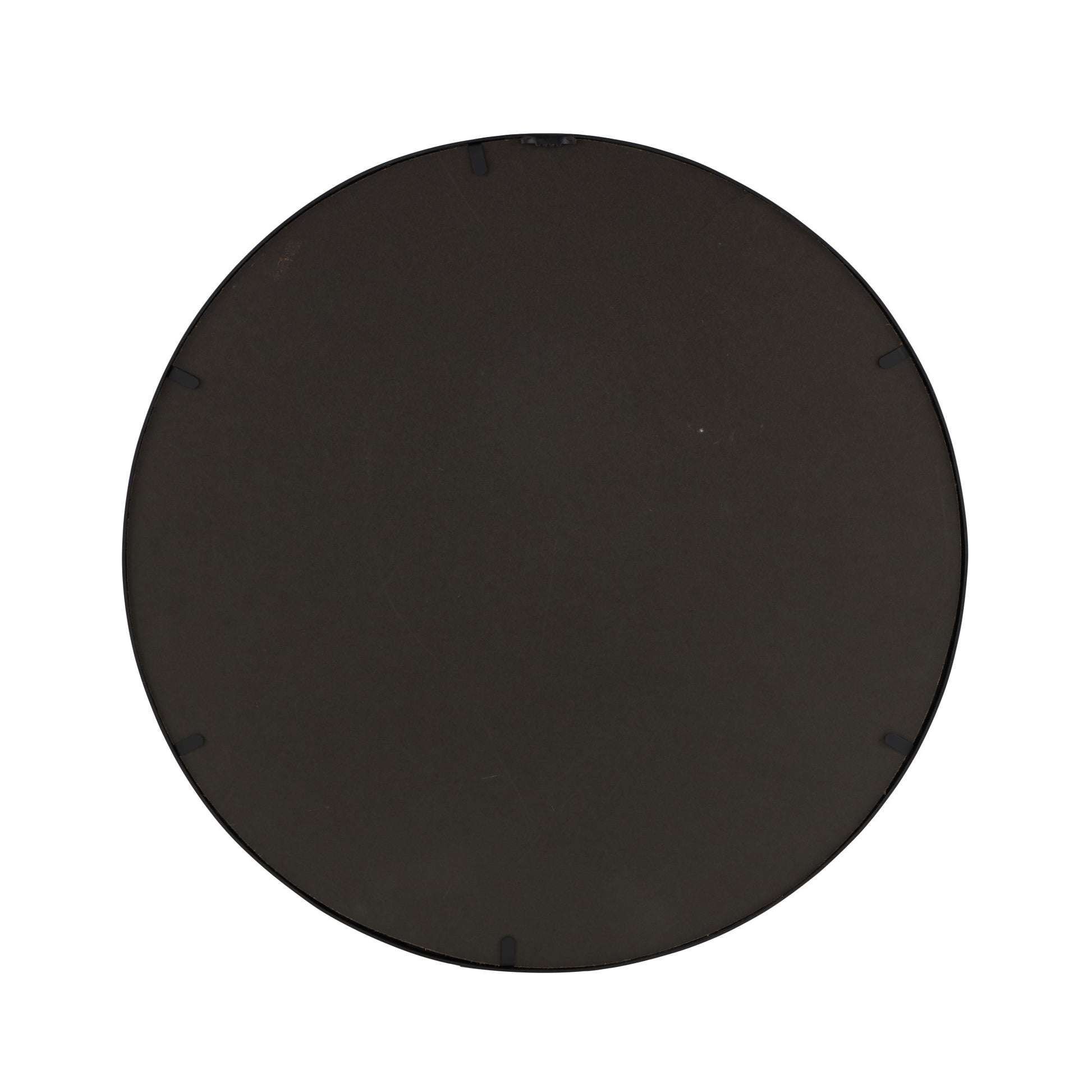 Abstract Black Metal Room Wall Mirror with Overlapping Circles
