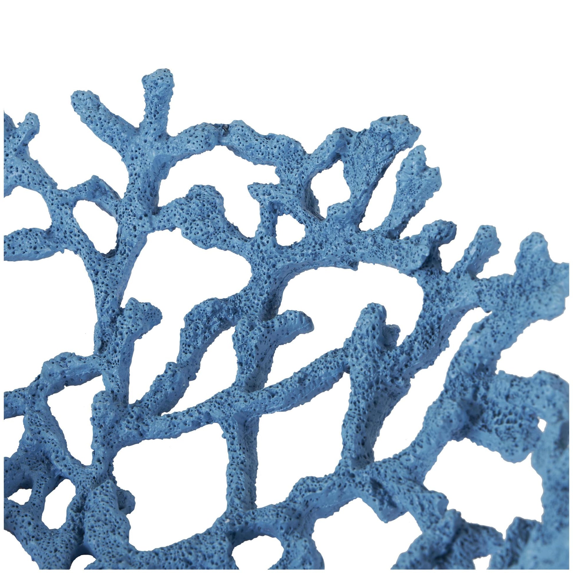 Set of 2 Coral Resin Textured Large Decorative Bowl