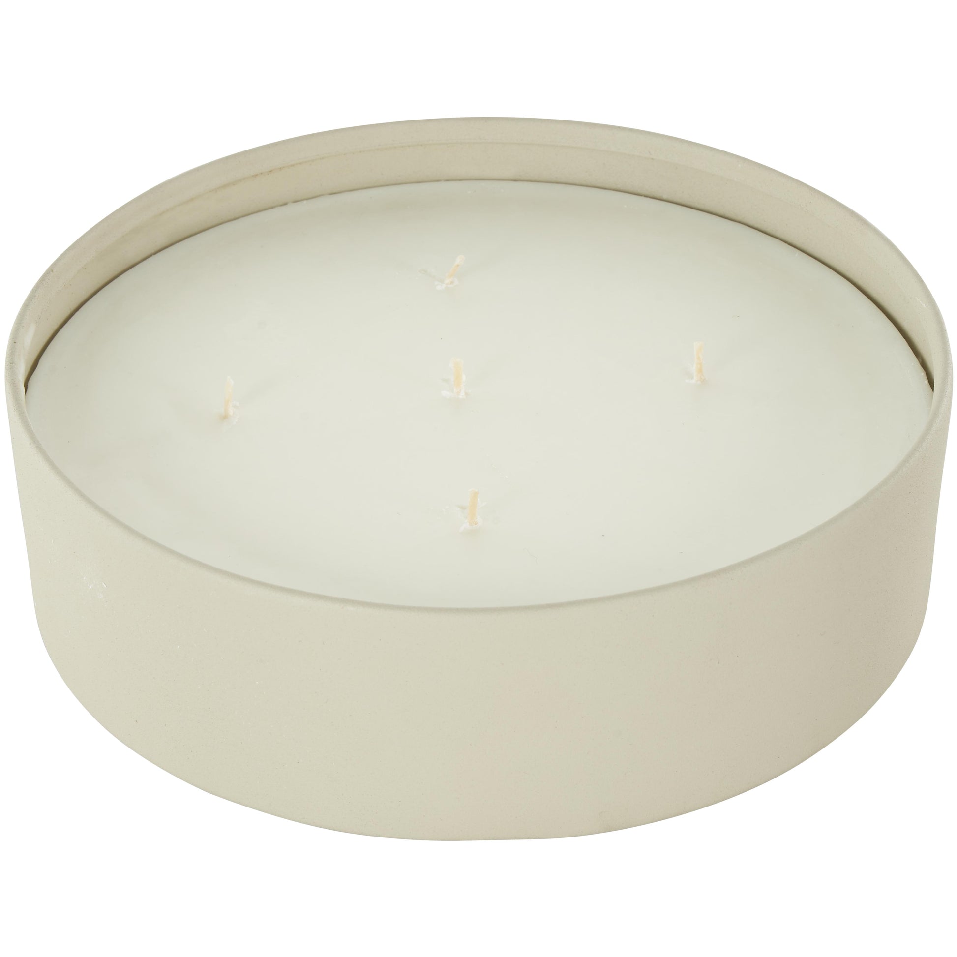 Metal Pink Blush & Poppy Scented Textured 59oz 5 Wick Decorative Candle with White Wax