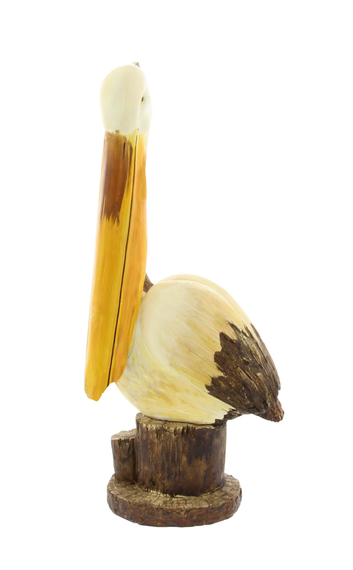 Pelican Cream Polystone Decorative Sculpture