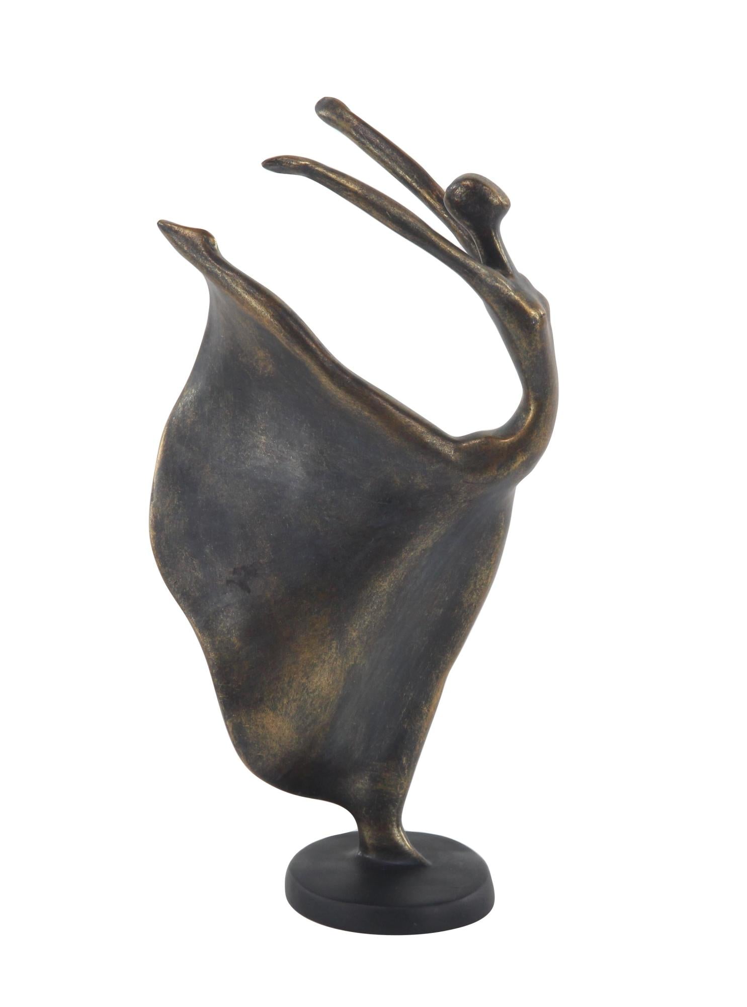 Dancer Brass Polystone Decorative Sculpture
