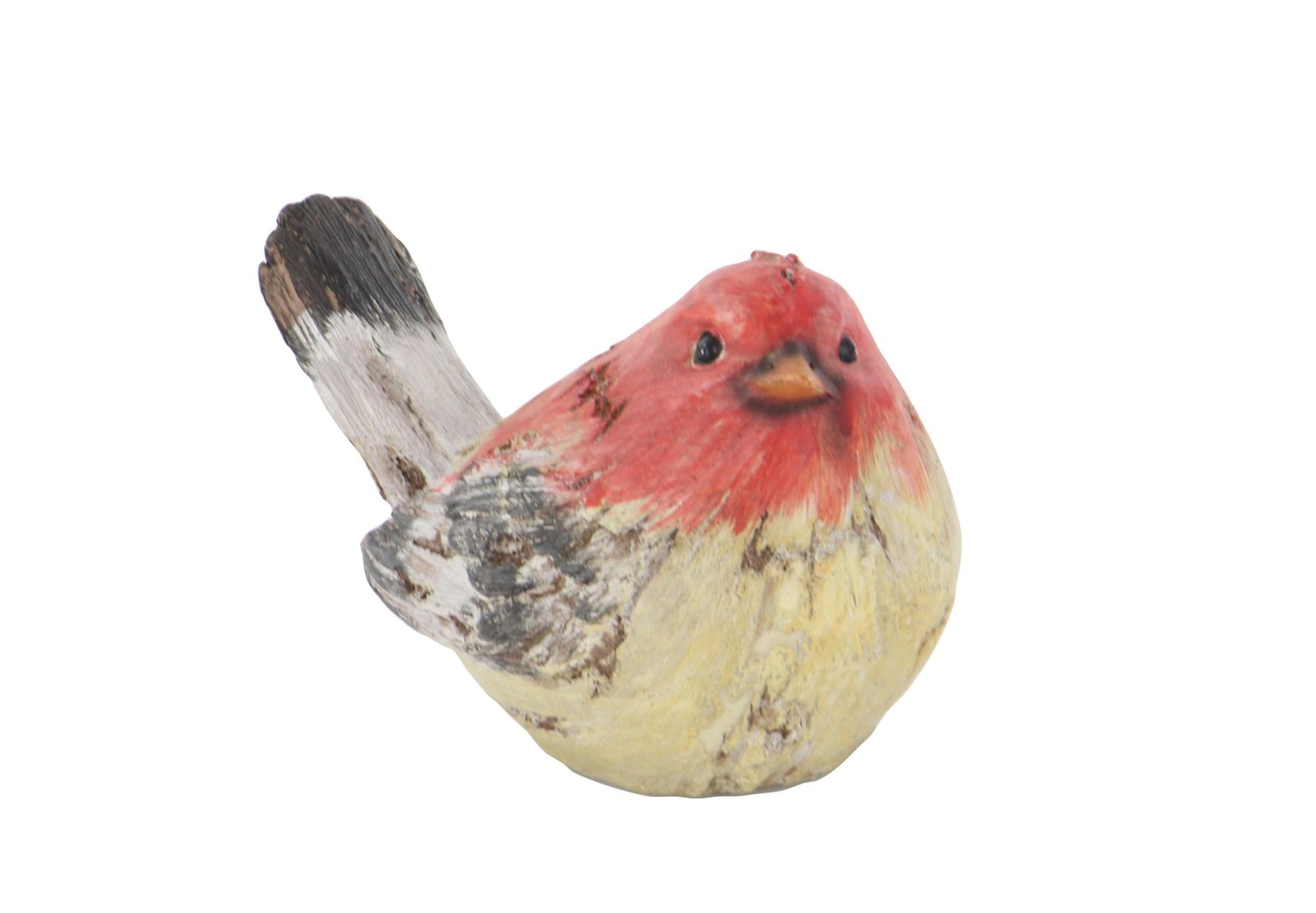 Set of 4 Bird Multi Colored Polystone Decorative Sculpture