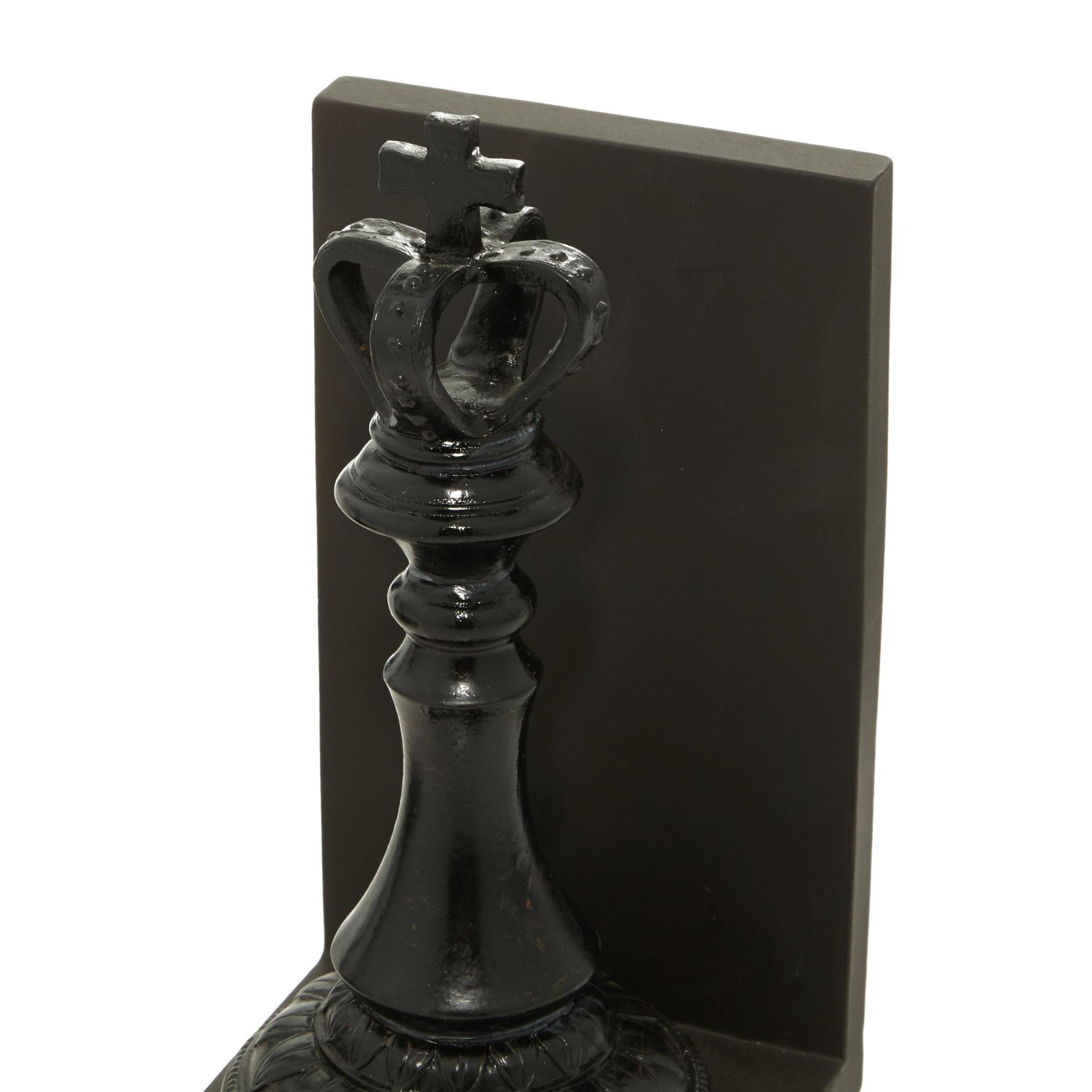 Set of 2 Chess Crystal Oversized Decorative Bookends with Cut Crystal Designs Set of 2 4"W, 10"H
