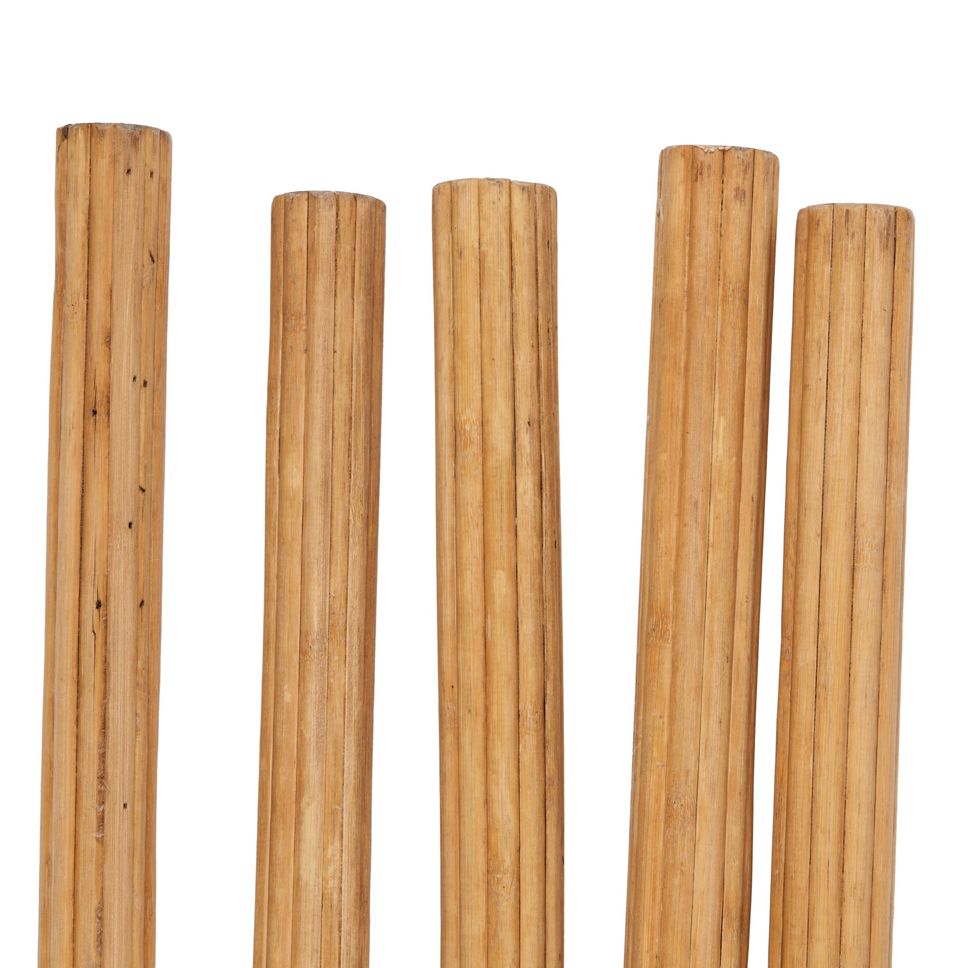 Set of 5 Brown Bamboo Wood Tall Sticks Home Decor Natural Foliage