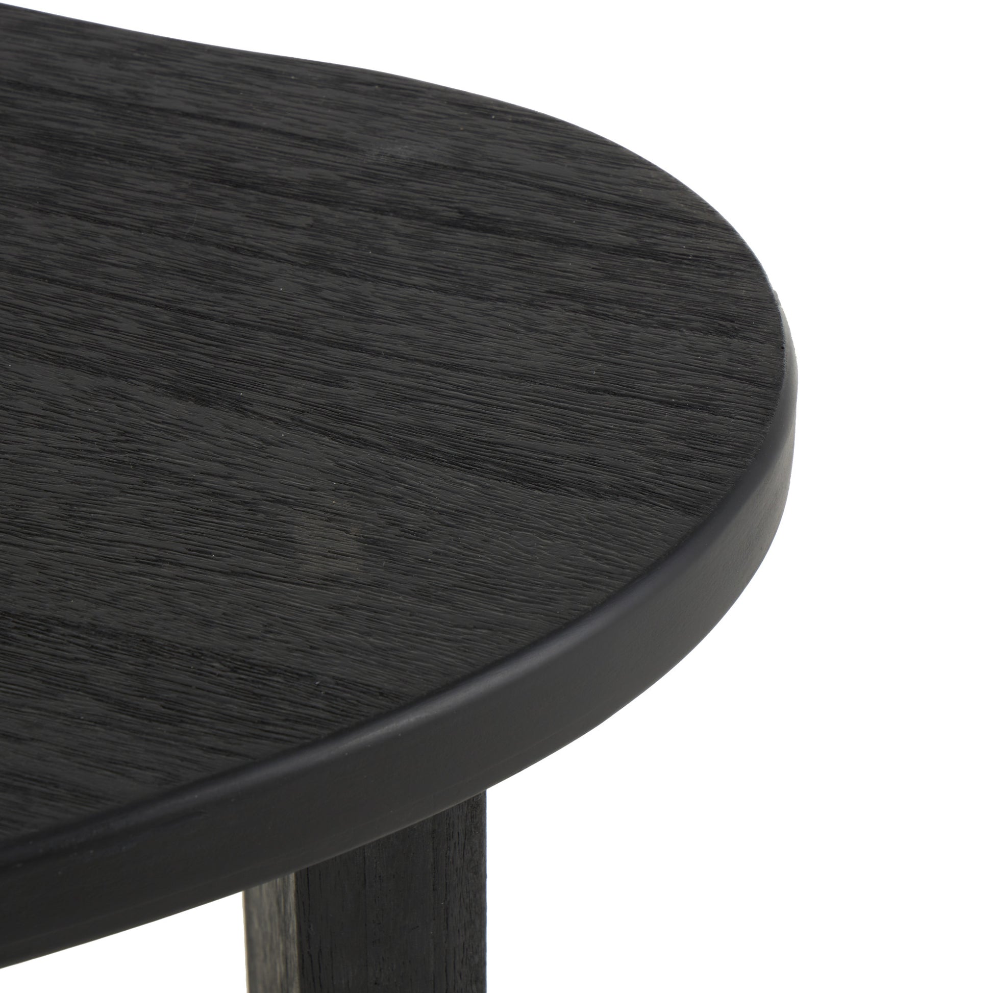 Black Wood Handmade Heart Inspired Side End Accent Table