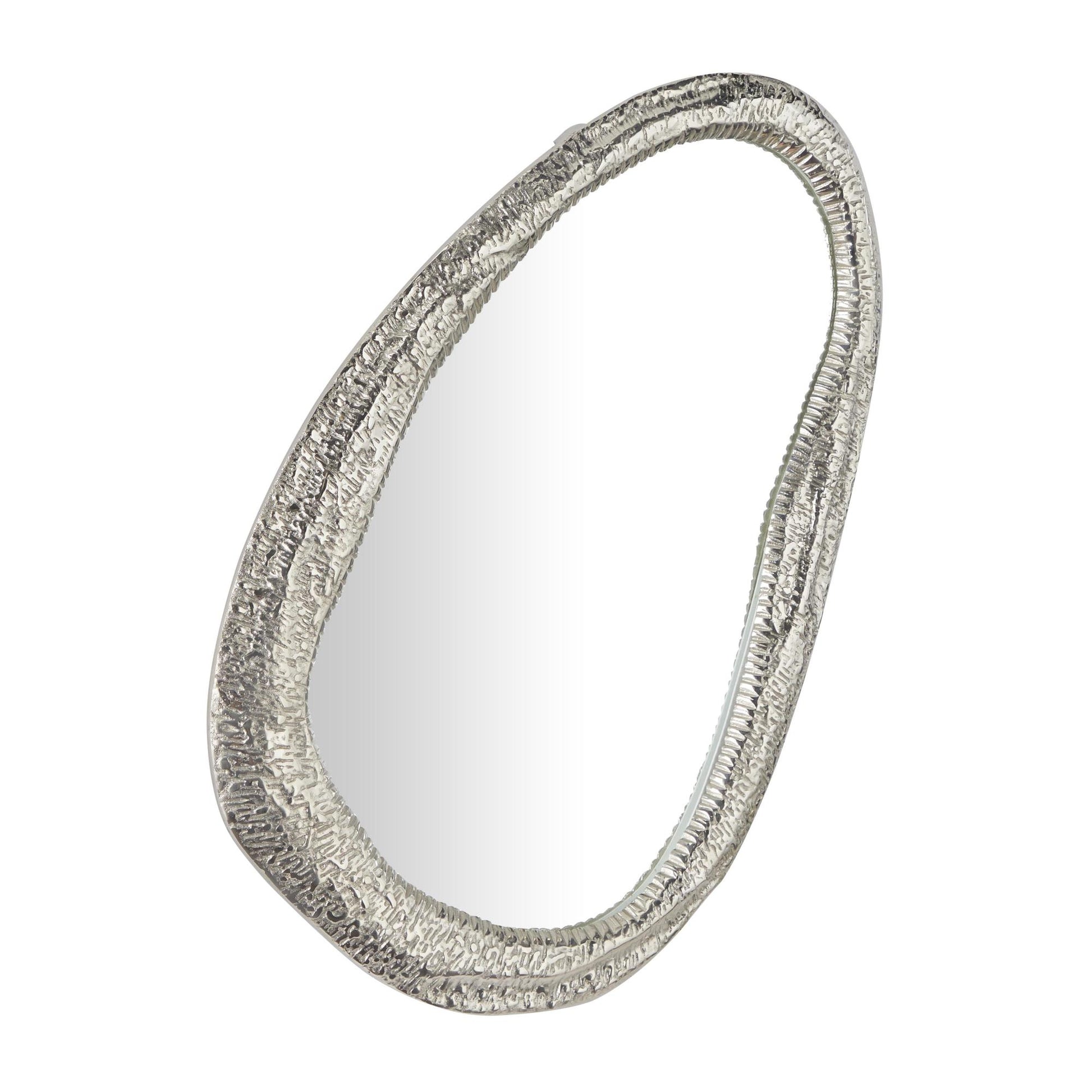 Abstract Aluminum Metal Room Wall Mirror 23" x 1" x 35"